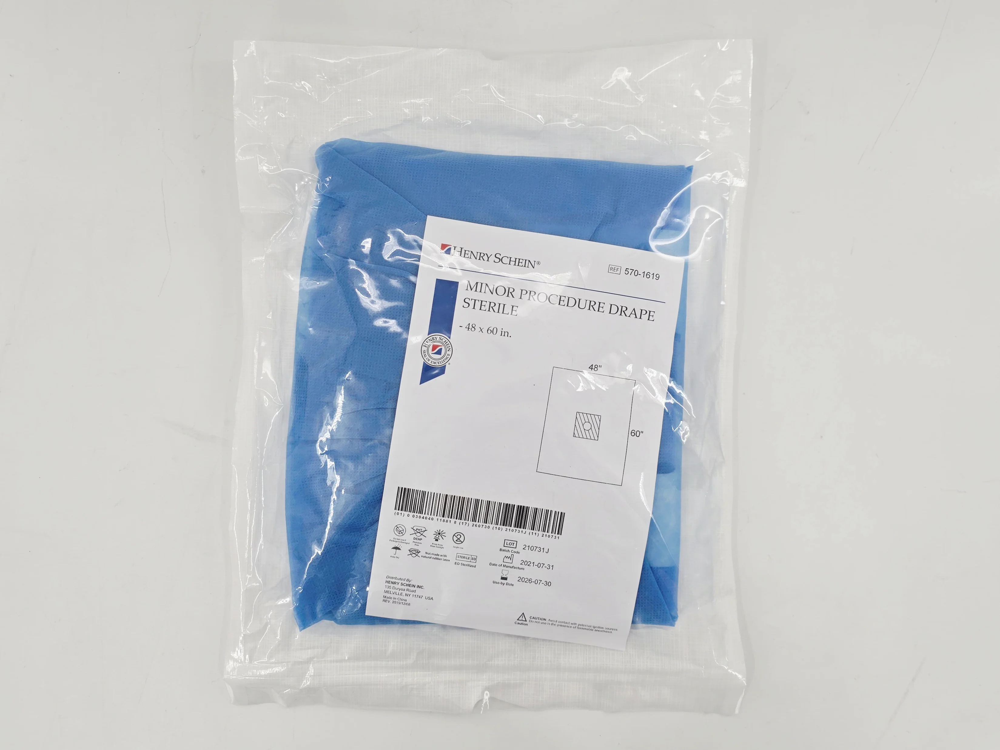 Henry Schein 570-1619 Minor Procedure Drape Sterile 48" x 60" 1/EA - Image 2
