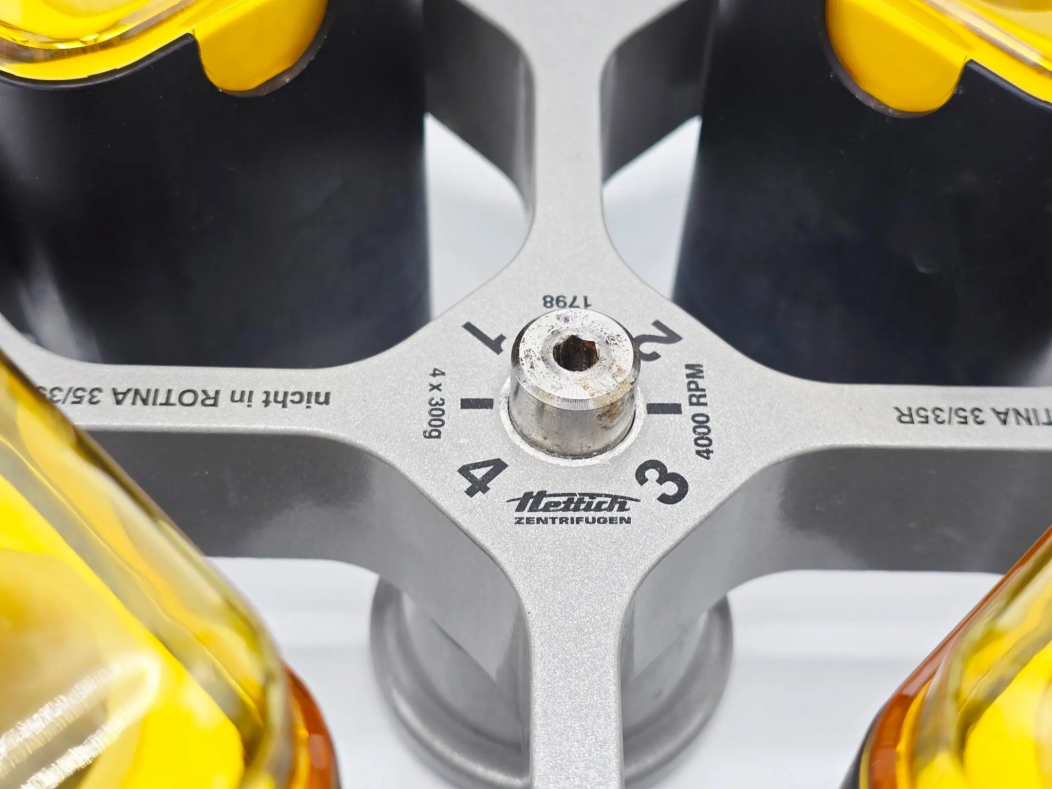 Hettich 4-Place Swing-Out Rotor Laboratory Centrifuge Accessory - Image 5