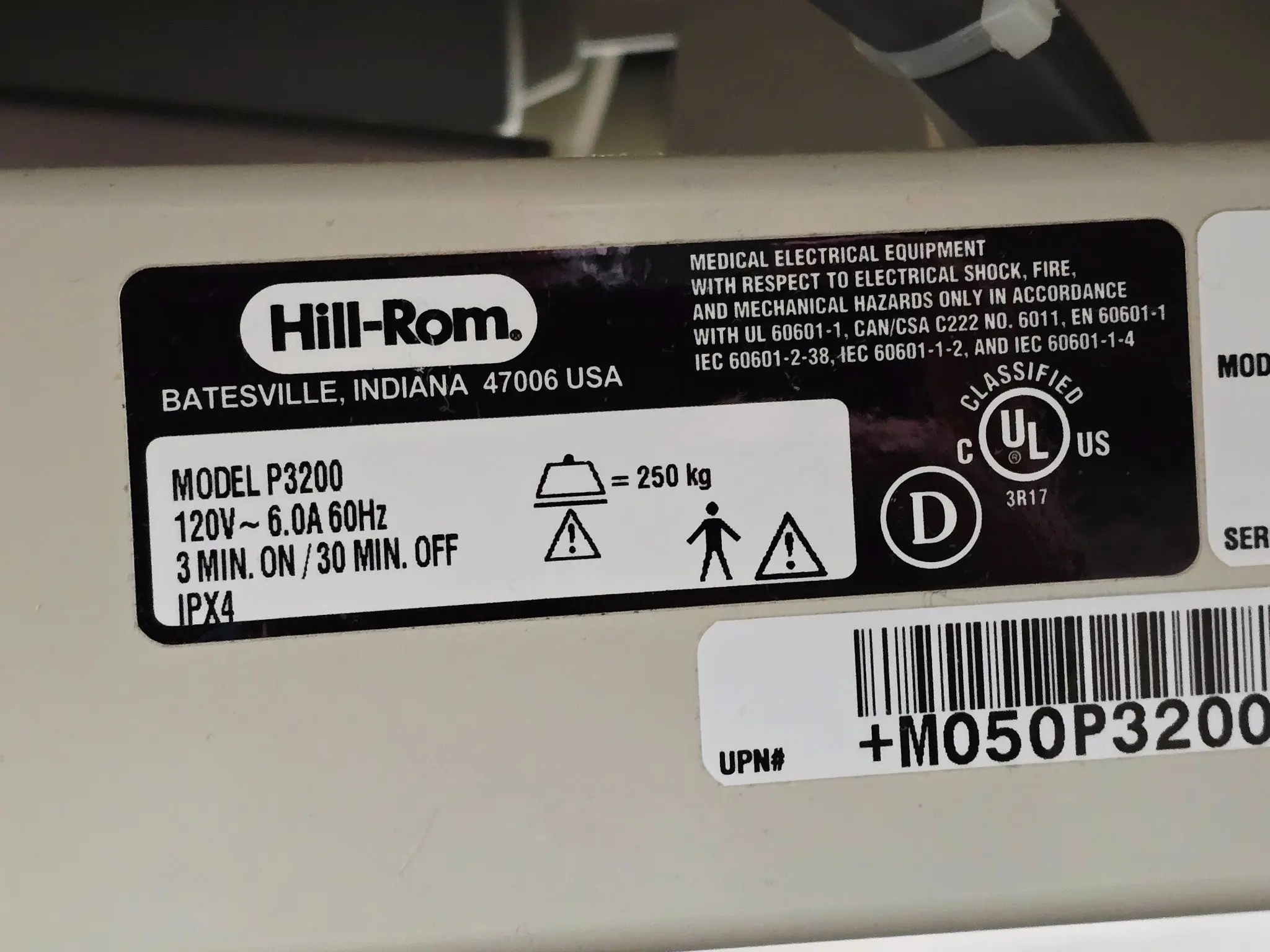 Hill-Rom P3200 VersaCare Electric Hospital Bed w/ Scale & Mattress - Image 11
