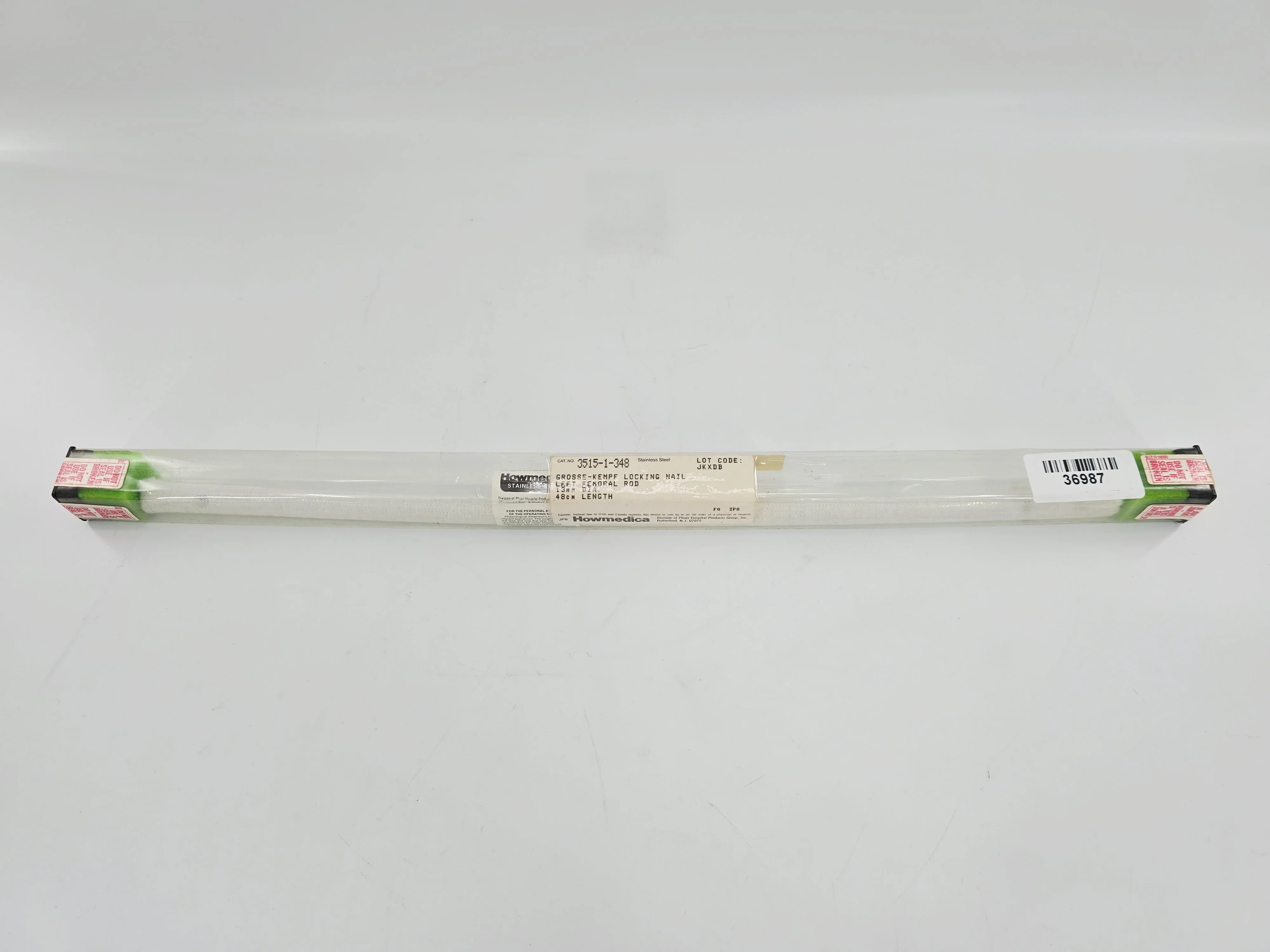 Howmedica 3515-1-348 Grosse-Kempf Left Femoral Locking Nail 13mm x 48cm 1/EA - Image 2