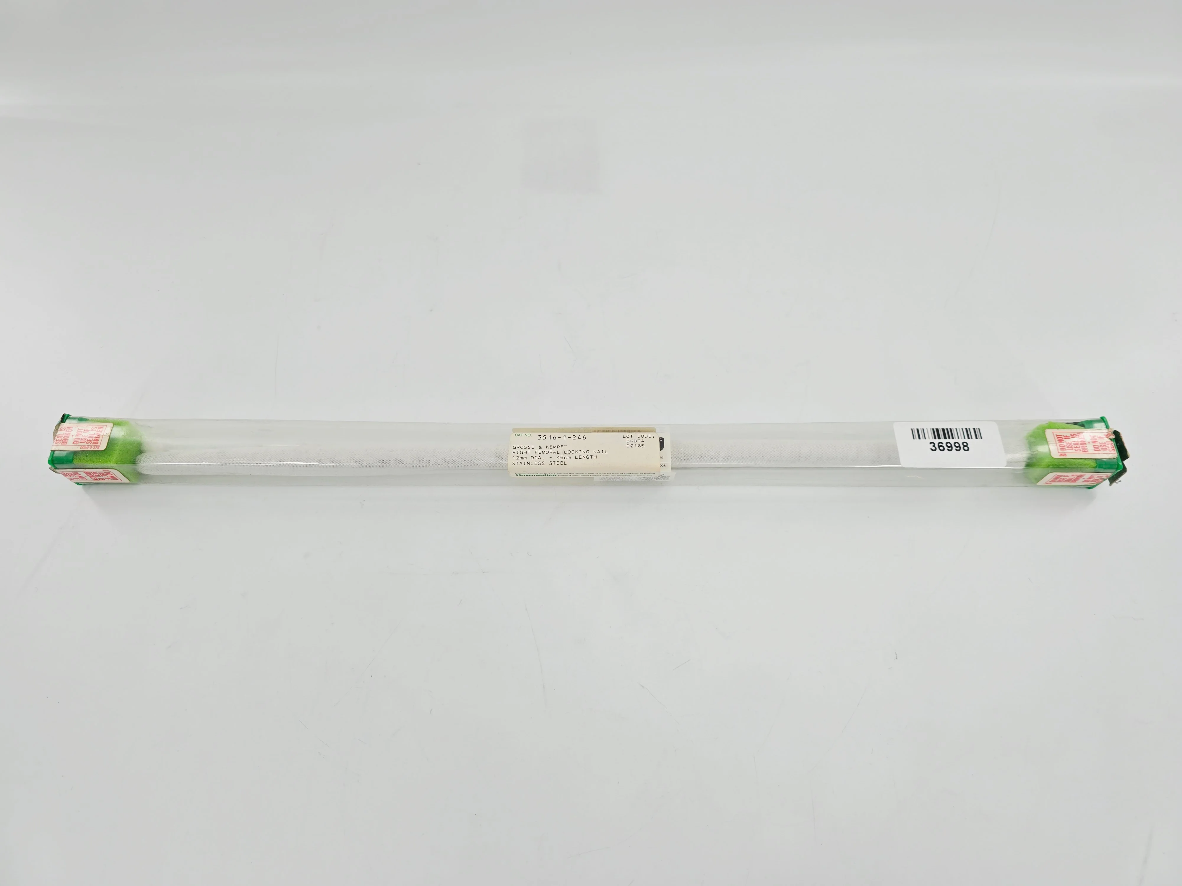Howmedica 3516-1-246 Grosse-Kempf Right Femoral Locking Nail 12mm x 46cm 1/EA - Image 2