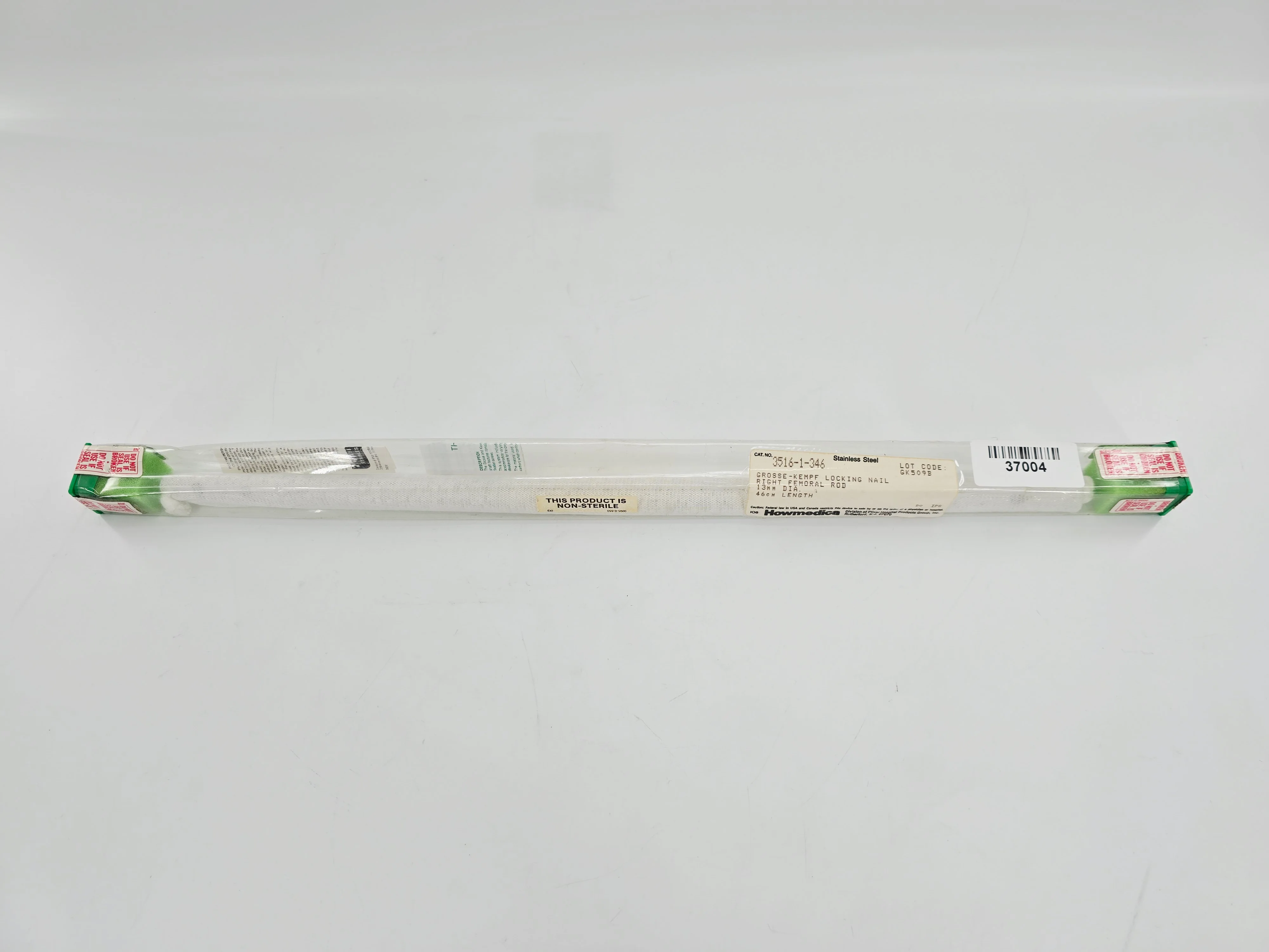 Howmedica 3516-1-346 Grosse-Kempf Right Femoral Locking Nail 13mm x 46cm 1/EA - Image 2