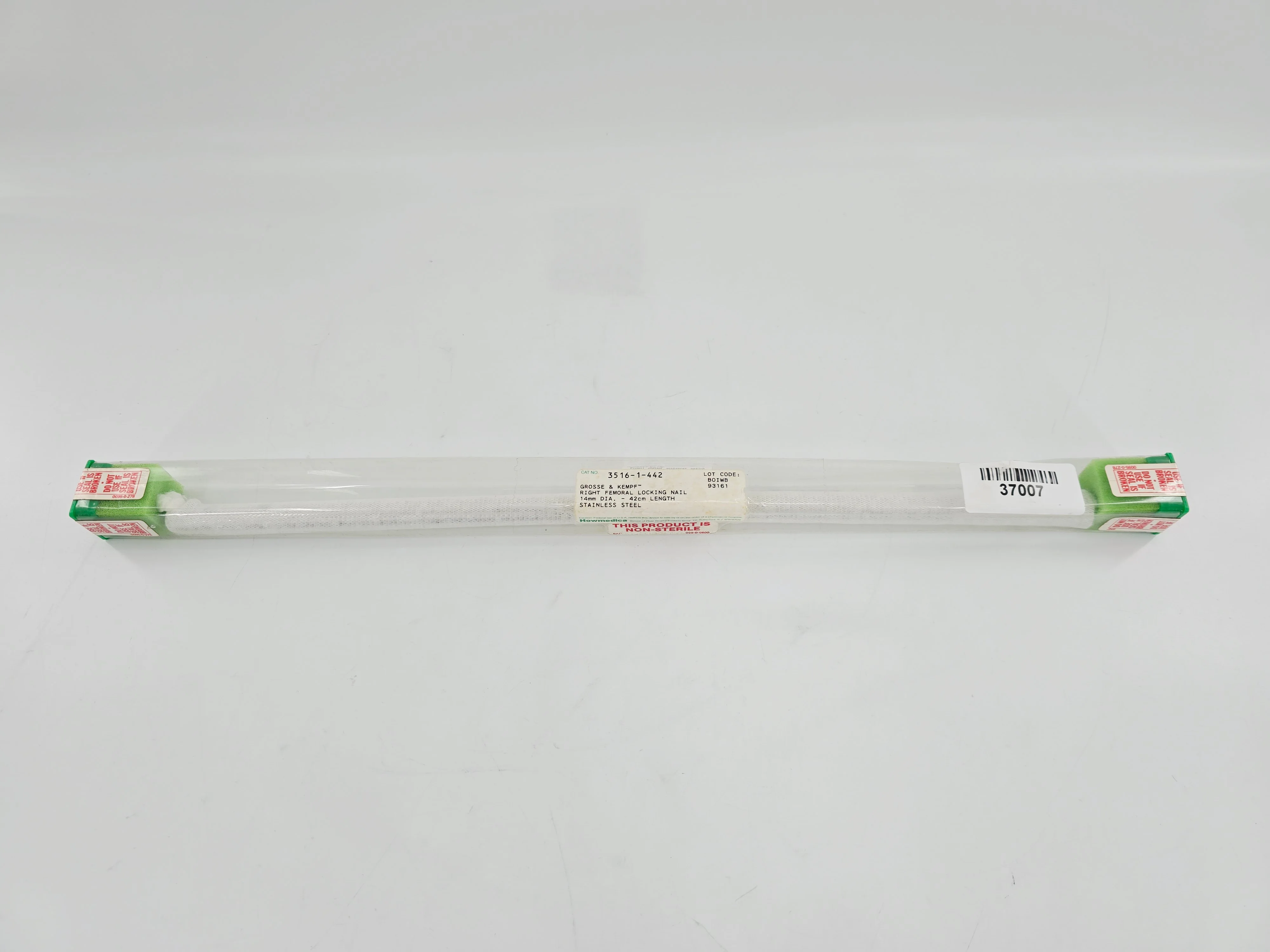 Howmedica 3516-1-442 Grosse-Kempf Right Femoral Locking Nail 14mm x 42cm 1/EA - Image 2