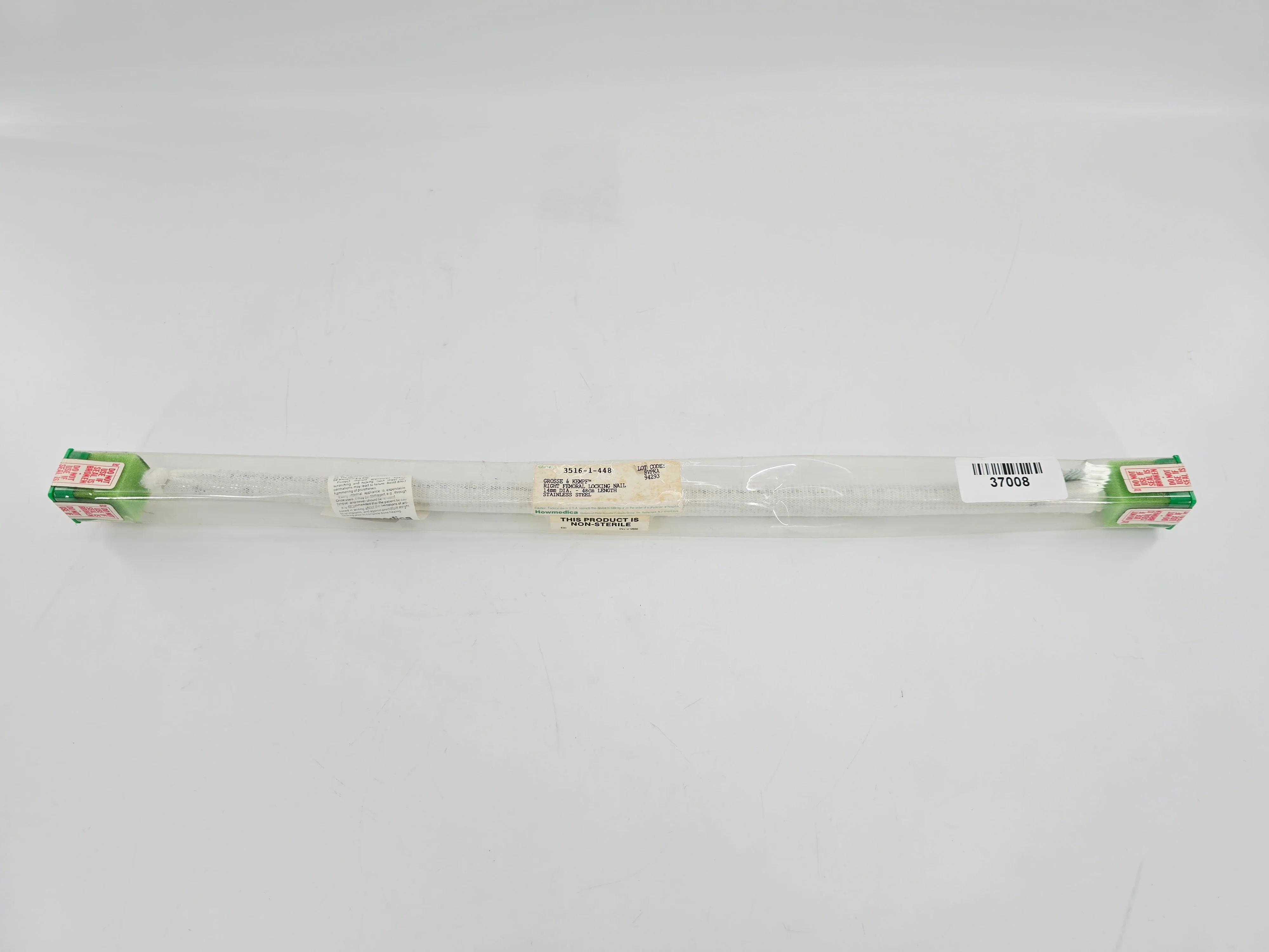 Howmedica 3516-1-448 Grosse-Kempf Right Femoral Locking Nail 14mm x 48cm 1/EA - Image 2