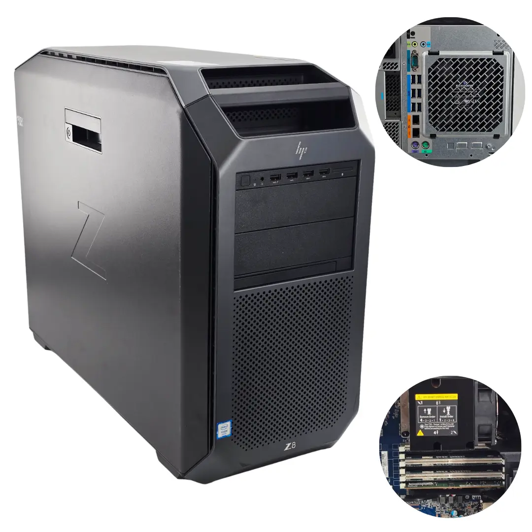 HP Z4 G4 Workstation Xeon W-2123 Quadro P400 8GB RAM No HDD