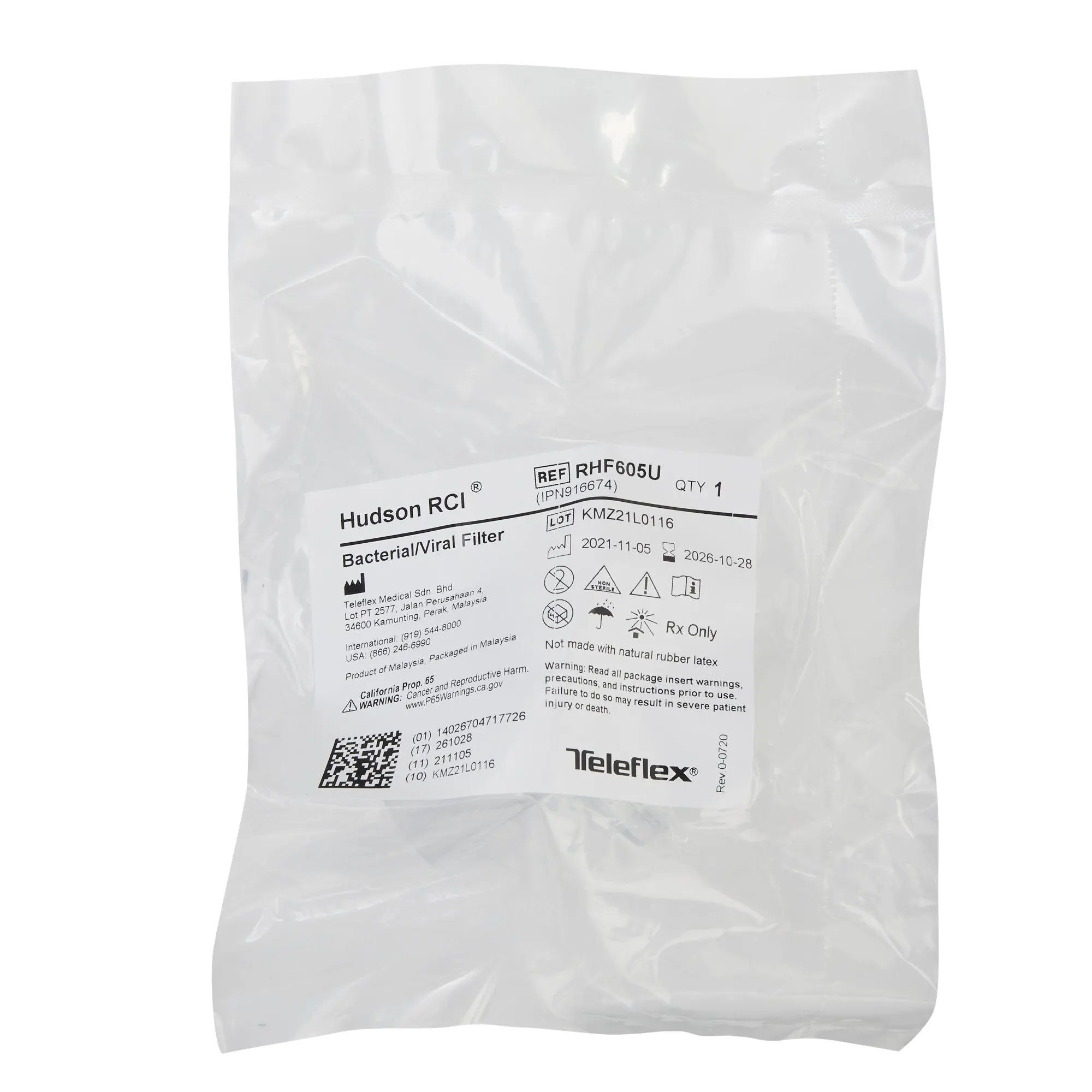 Hudson RCI RHF605U Bacterial/Viral Filter Case Of 50 - Image 5