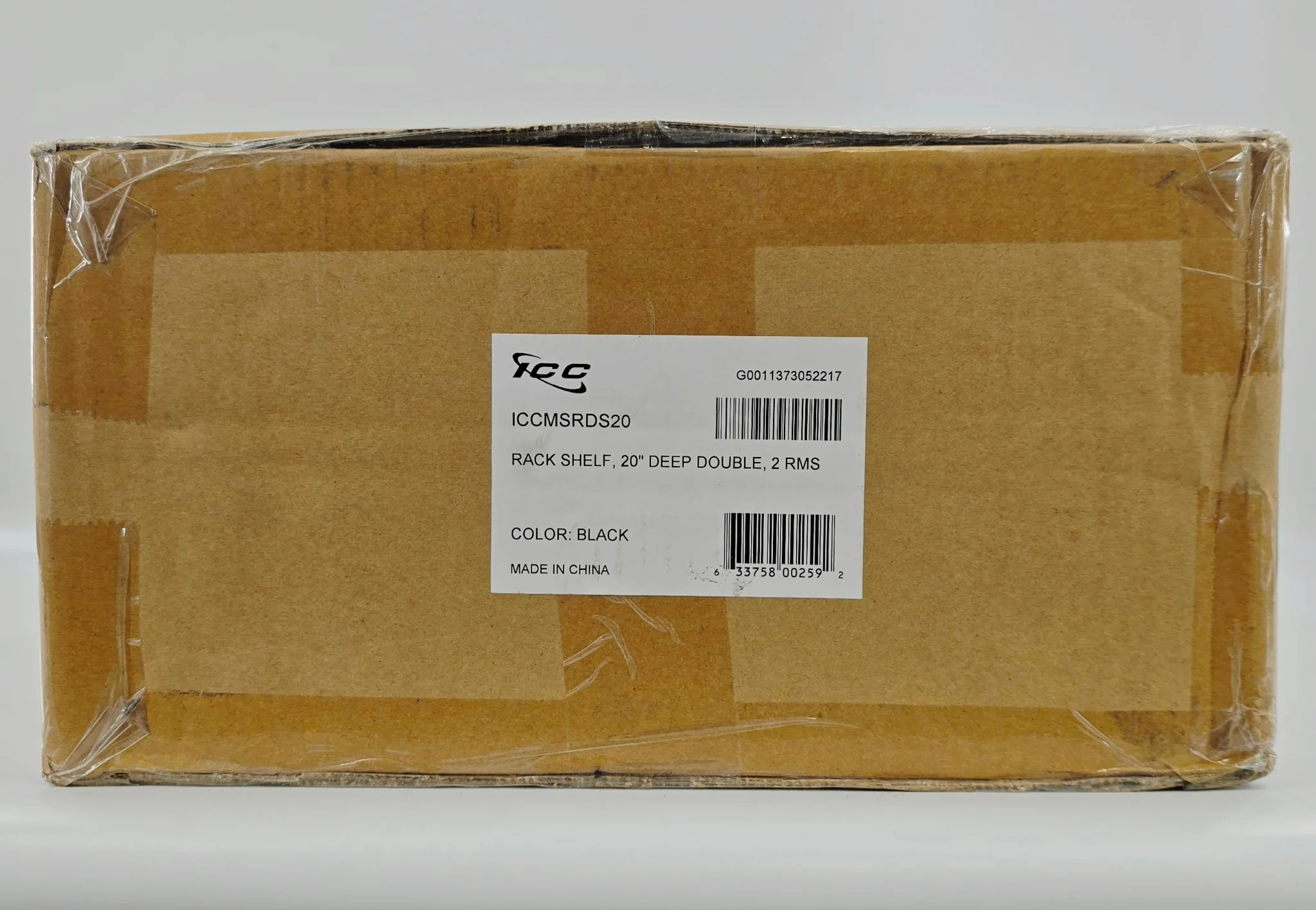 ICC ICCMSRDV20 20" Deep Double Vented Rack Shelf 2 Rack Mount Spaces - Image 2