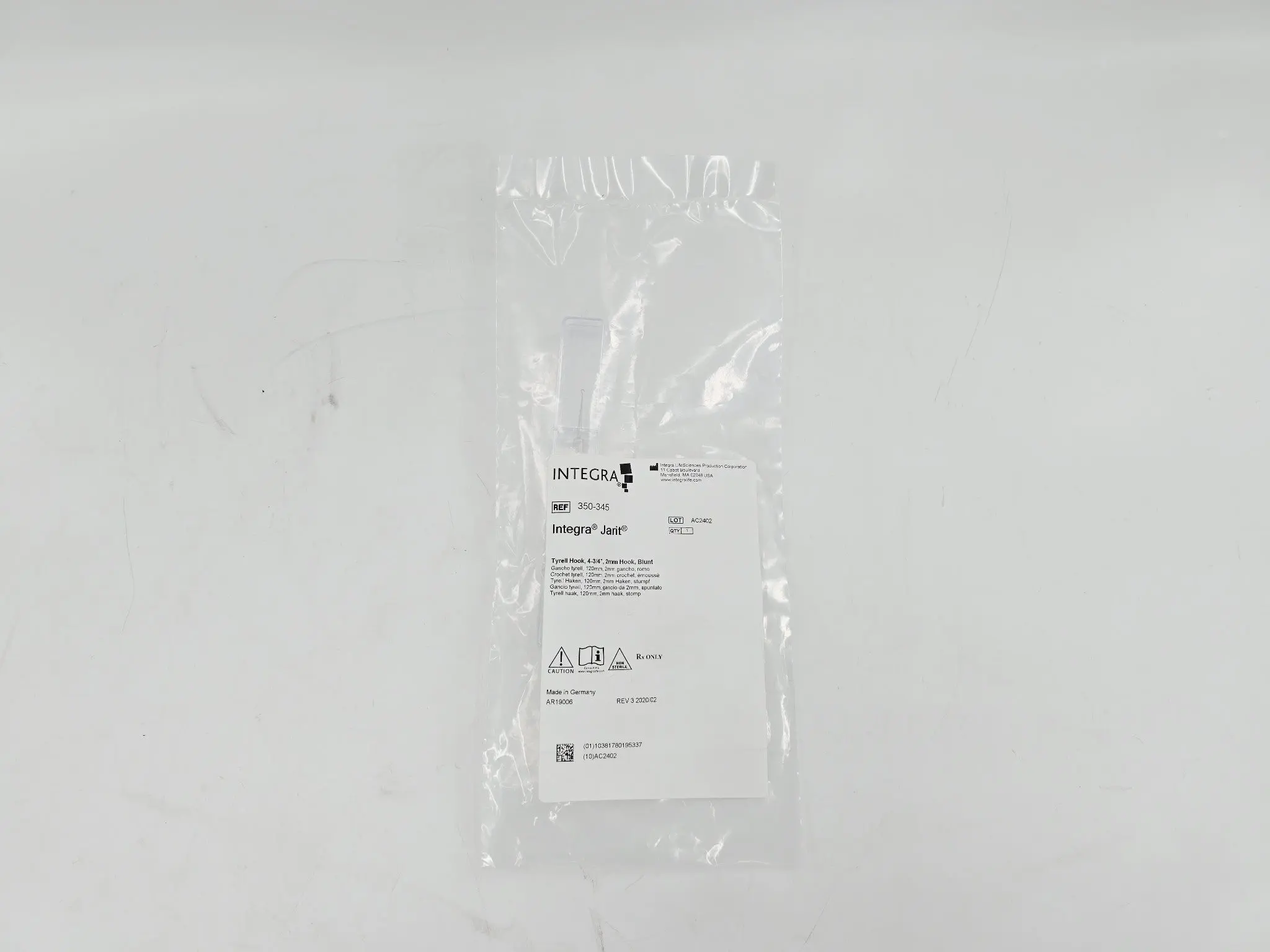 Integra 350-345 Tyrell Hook 4-3/4", 2MM Hook, Blunt - Image 5