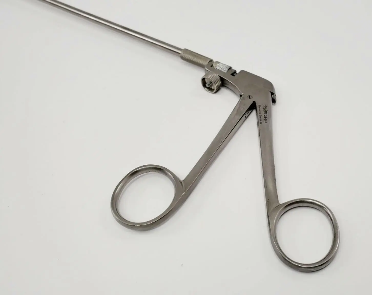 Integra Miltex 28-303 Yeoman Biopsy Forceps Shaft Straight Jaws w/ Teeth 4mm 18-1/4" - Image 4
