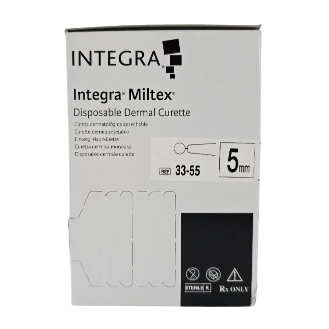 Integra Miltex 33-55 Disposable Dermal Curette 5mm BX/50
