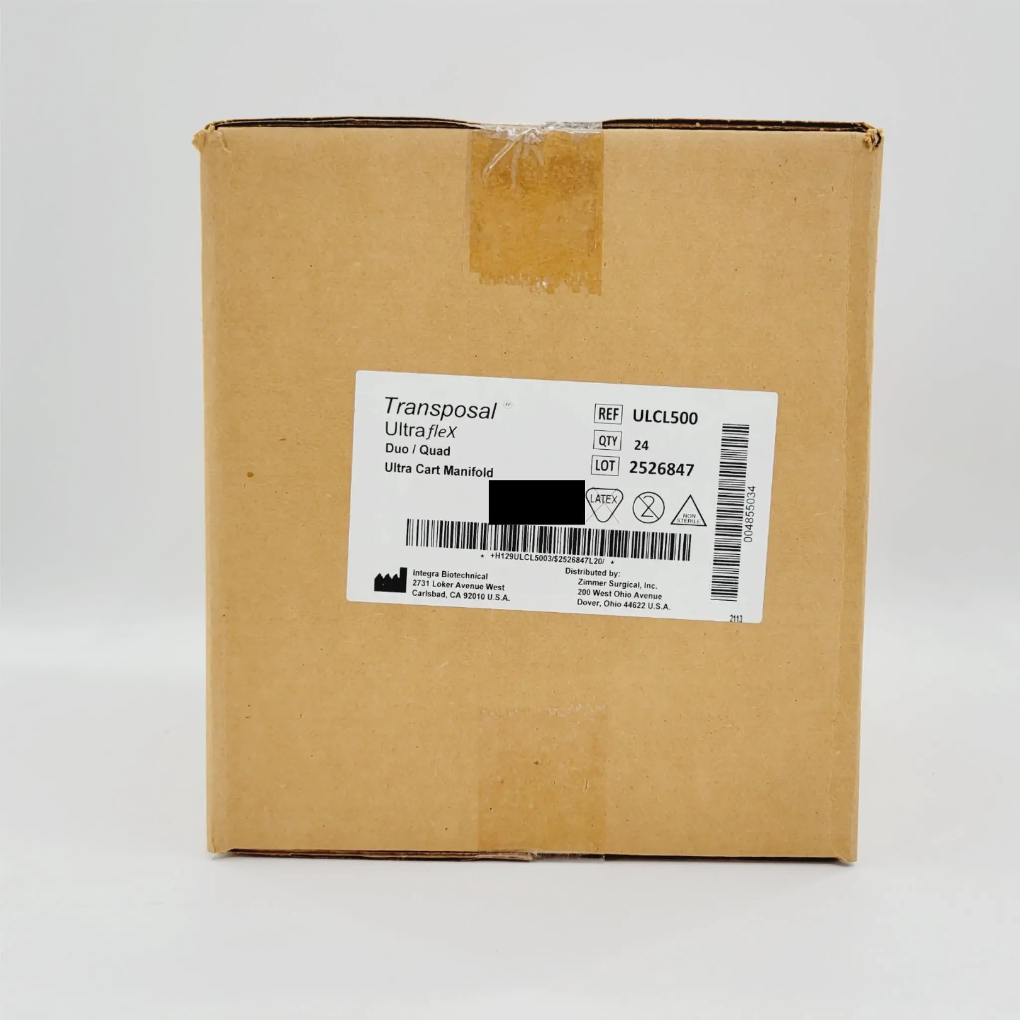 Integra UL-CL500 Transposal Ultra Flex Duo/Quad Ultra Cart Manifold 24BX - Image 4