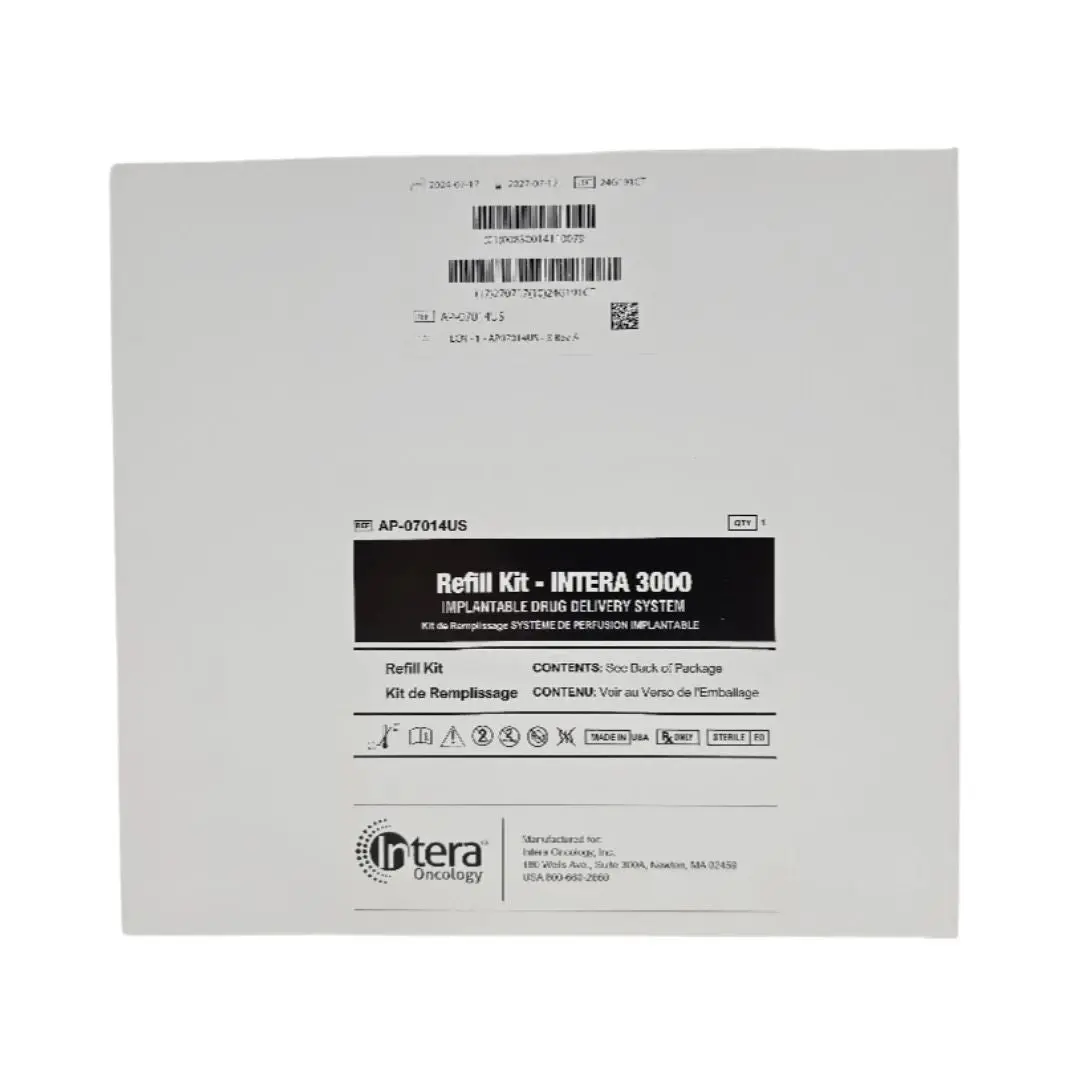 Intera Oncology AP-07014US Refill Kit INTERA 3000 Implantable Drug Delivery System 1/EA
