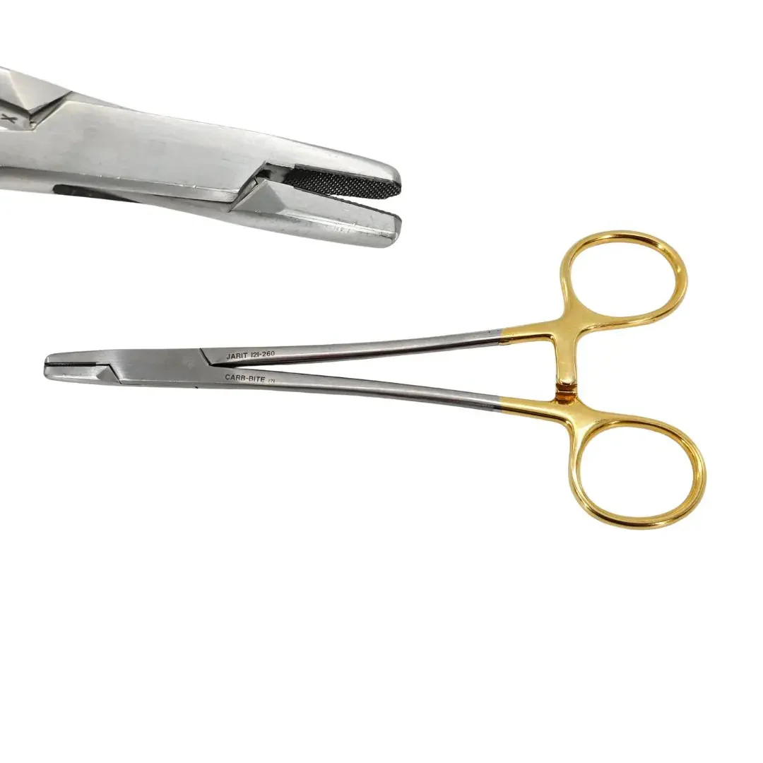 Jarit 121-260 Carb-Bite Berry Sternal Needle Holder/Wire Twister Heavy TC 7-1/4"