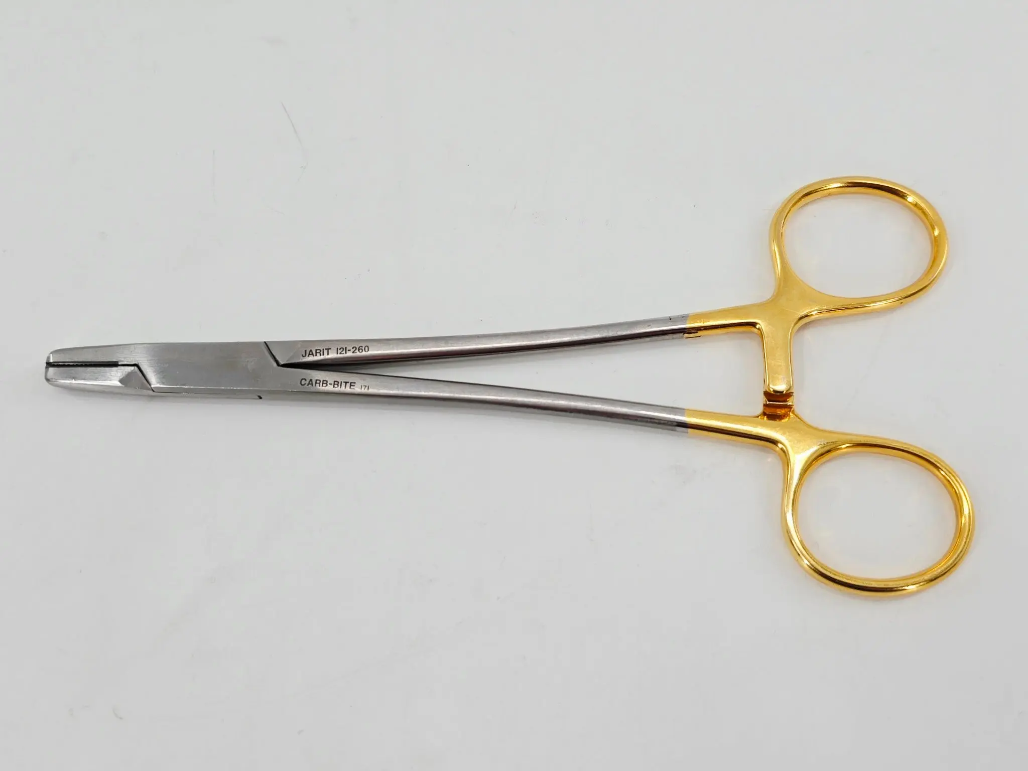 Jarit 121-260 Carb-Bite Berry Sternal Needle Holder/Wire Twister Heavy TC 7-1/4" - Image 2