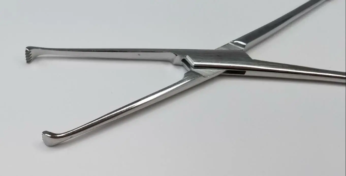 Jarit 135-100 4 x 5 Teeth Allis Intestinal Tissue Forceps 6" - Image 2