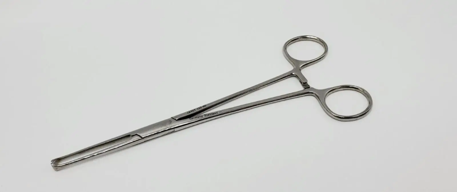Jarit 135-110 Allis Tissue Forceps 5 x 6 Teeth Straight 7-1/2" - Image 2