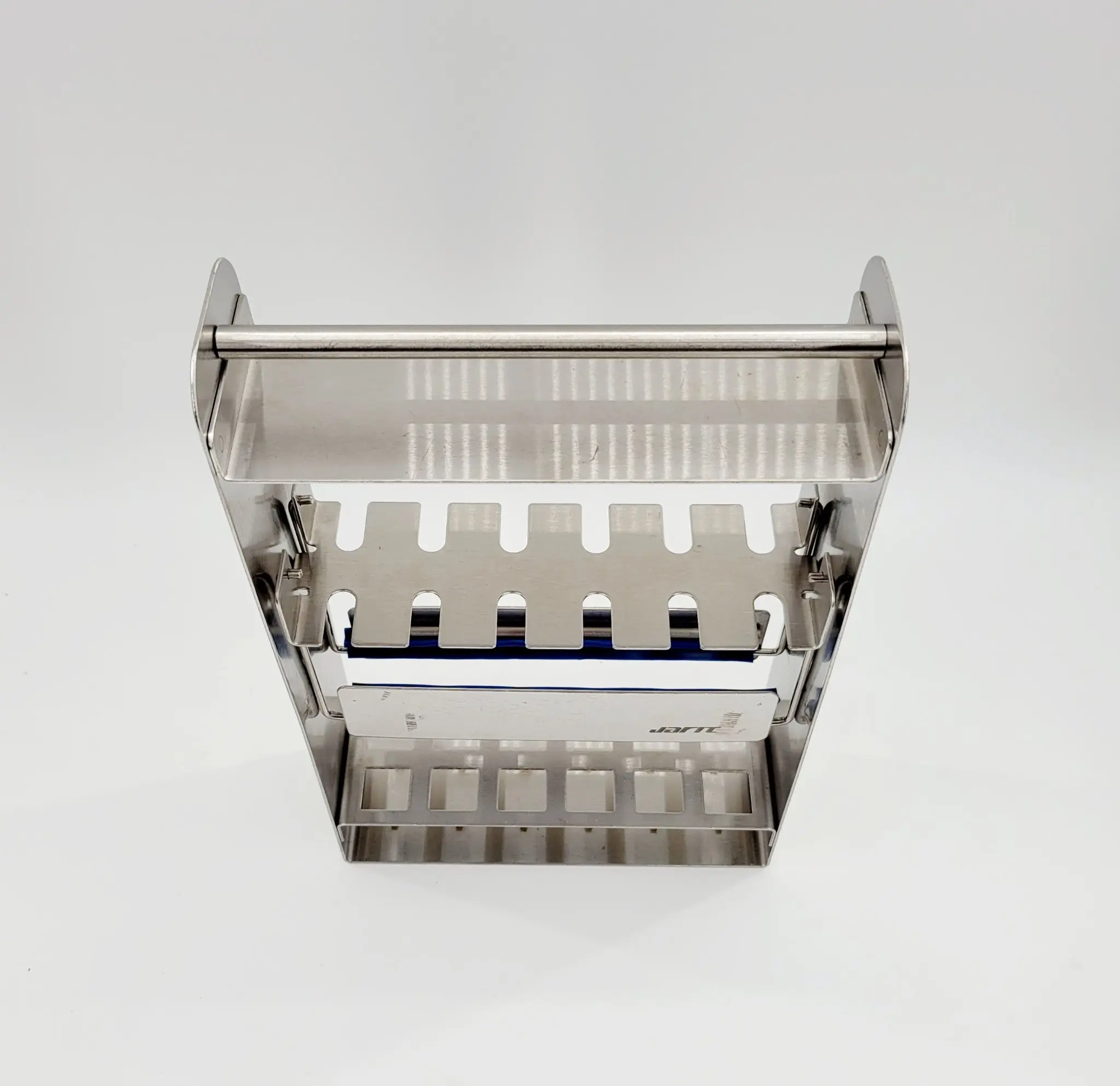 Jarit 250-092 Instrument Rack w/ 12 Slots 2-1/2" x 7" x 10" Stainless Steel - Image 2