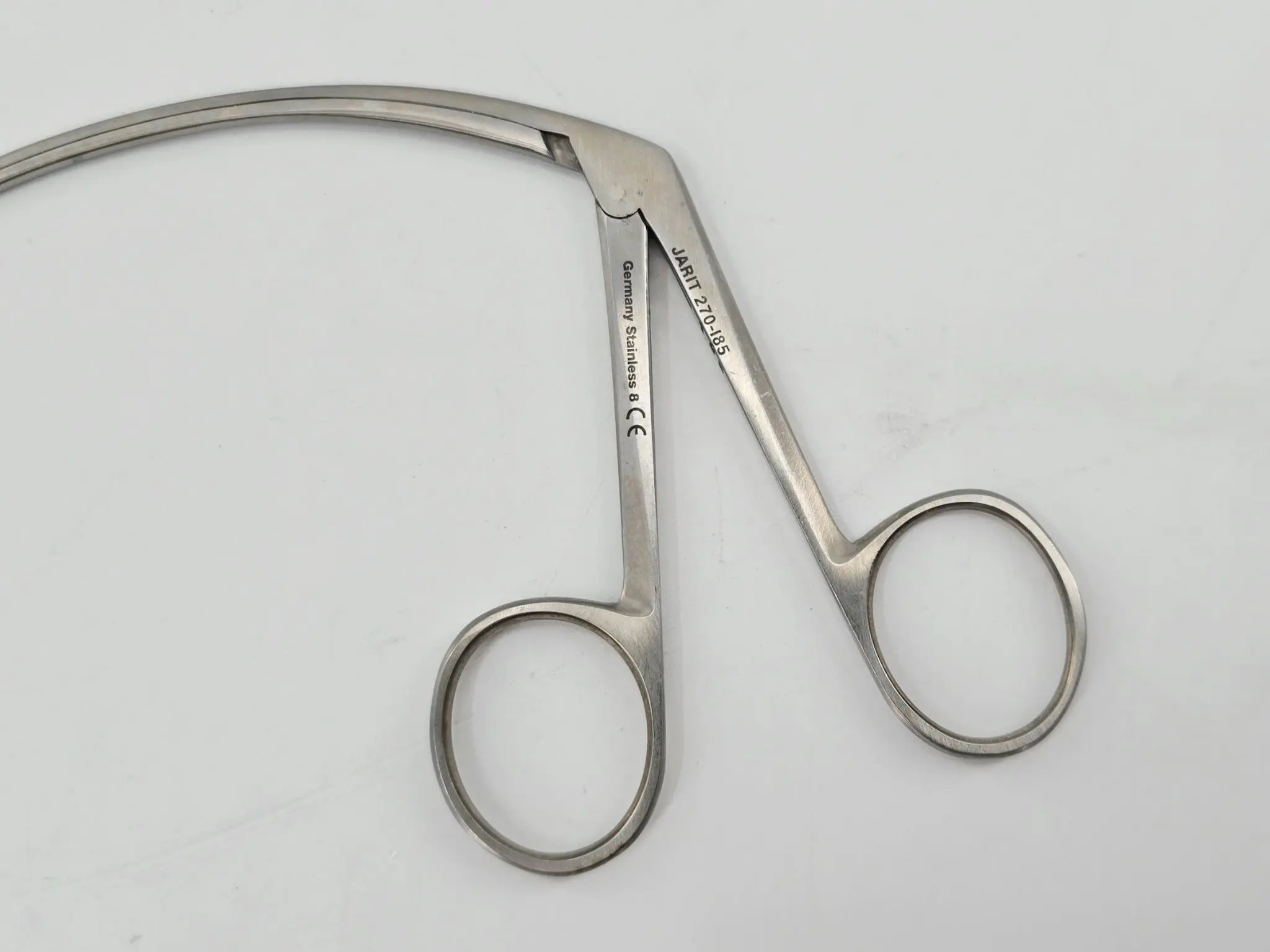 Jarit 270-185 Carroll Tendon Retriever Curved Shaft Serrated Jaws 5-1/2" - Image 3