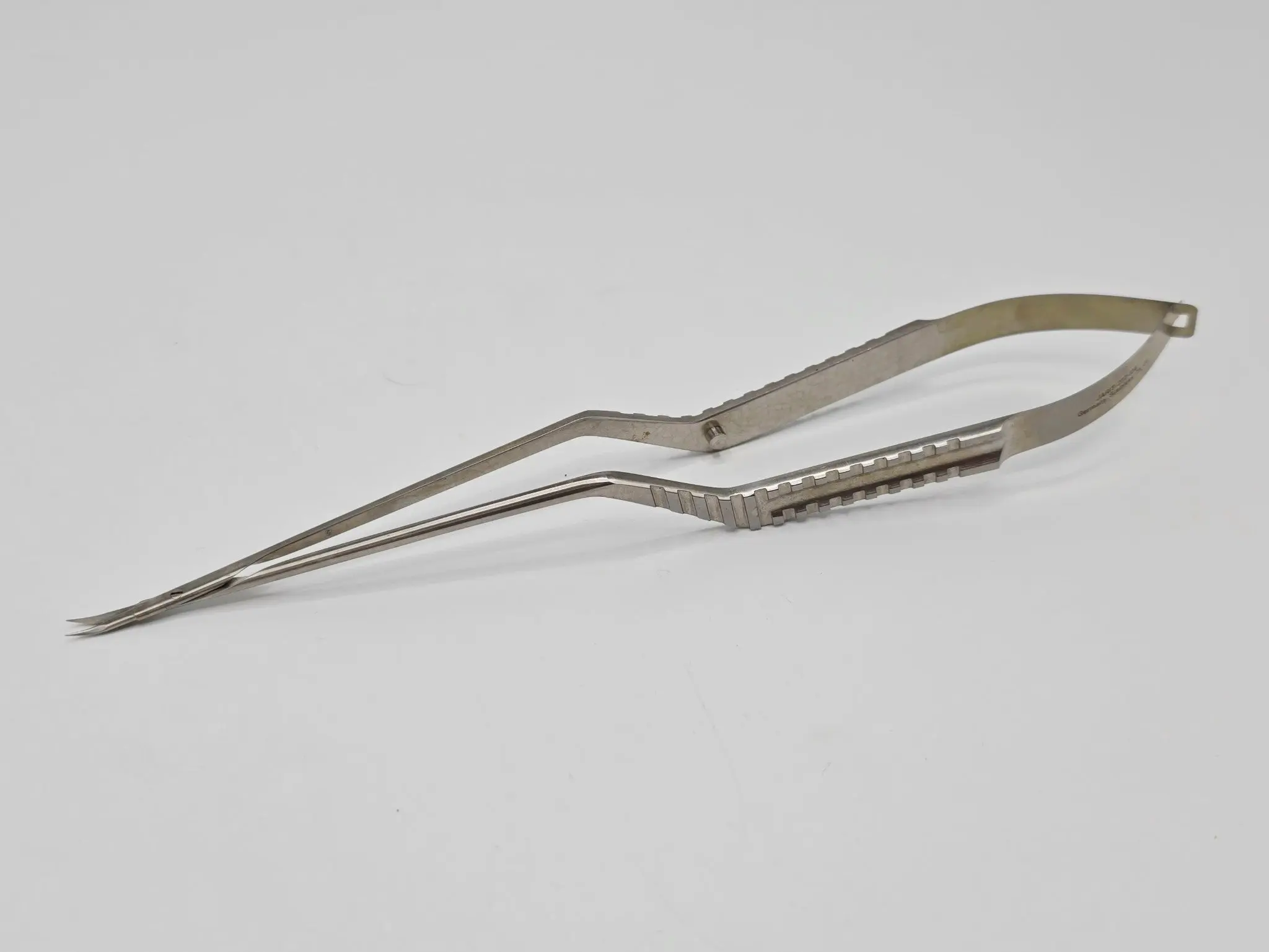 Jarit 277-104 Yasargil Scissors Bayonet Handle Curved 7.5mm Micro Blade ENT 9" - Image 5