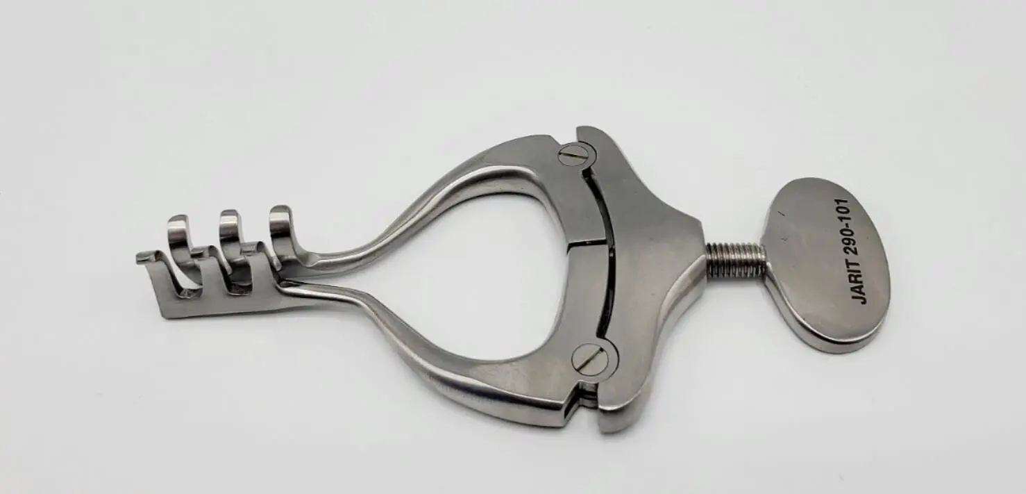 Jarit 290-101 Jansen Retractor 13mm Deep 3 x 3 Blunt Prongs 3" - Image 2