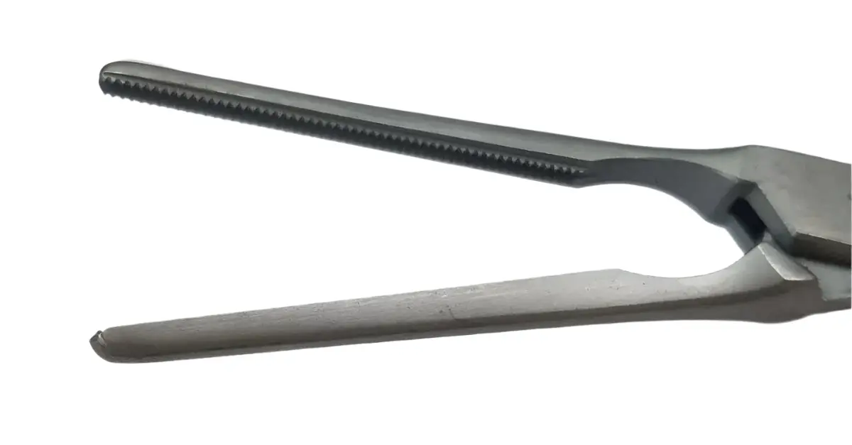 Jarit 320-234 32mm Debakey Angled Patent Ductus Clamp 7-1/2" - Image 2