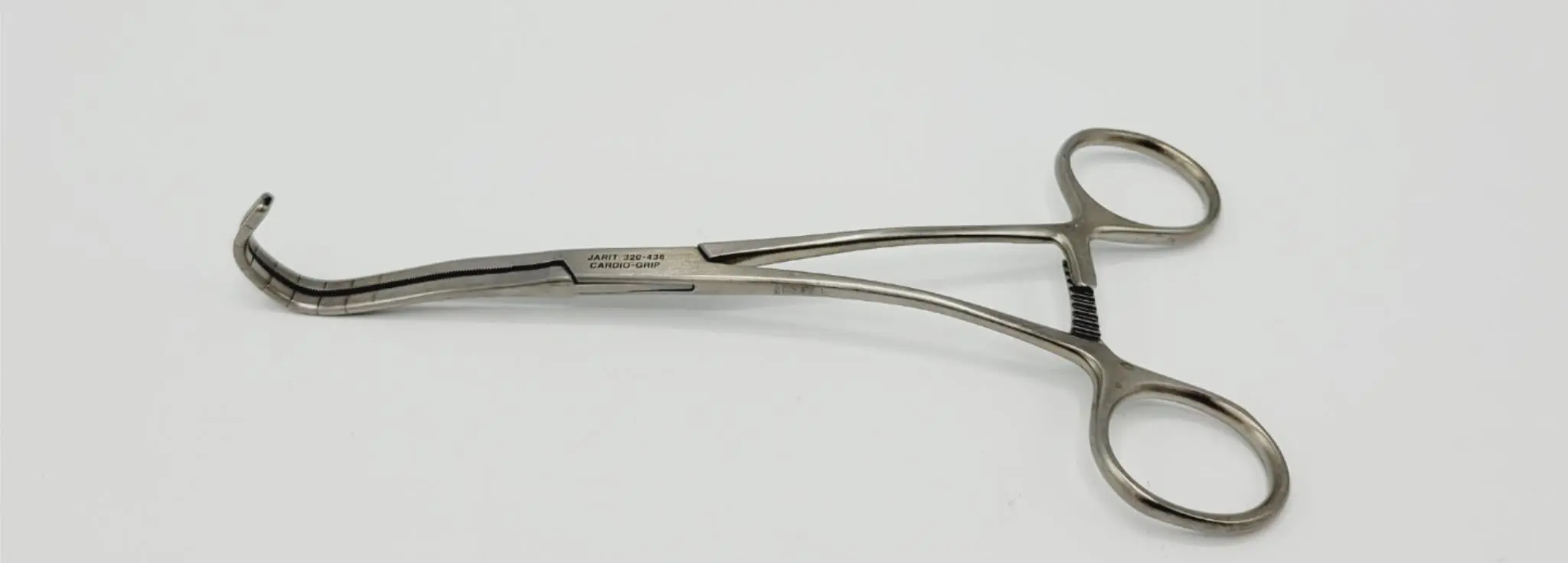 Jarit 320-436 Clamp Cooley Derra Anastomosis 3/4" Curved Shanks Small 6-5/8" - Image 3
