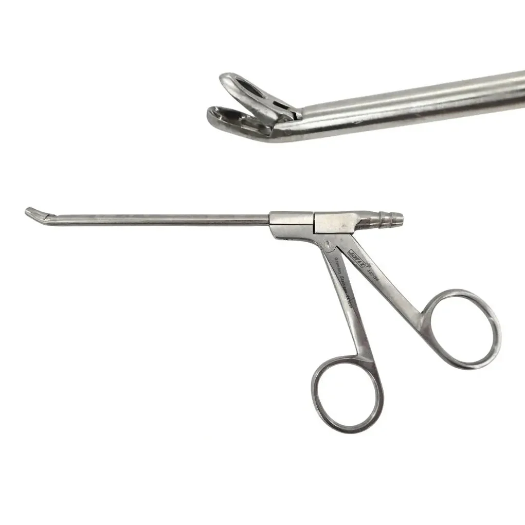 Jarit 440-186 Blakesley Suction Forceps Angled Up Size 1 4mm Jaws ENT 7-3/4"