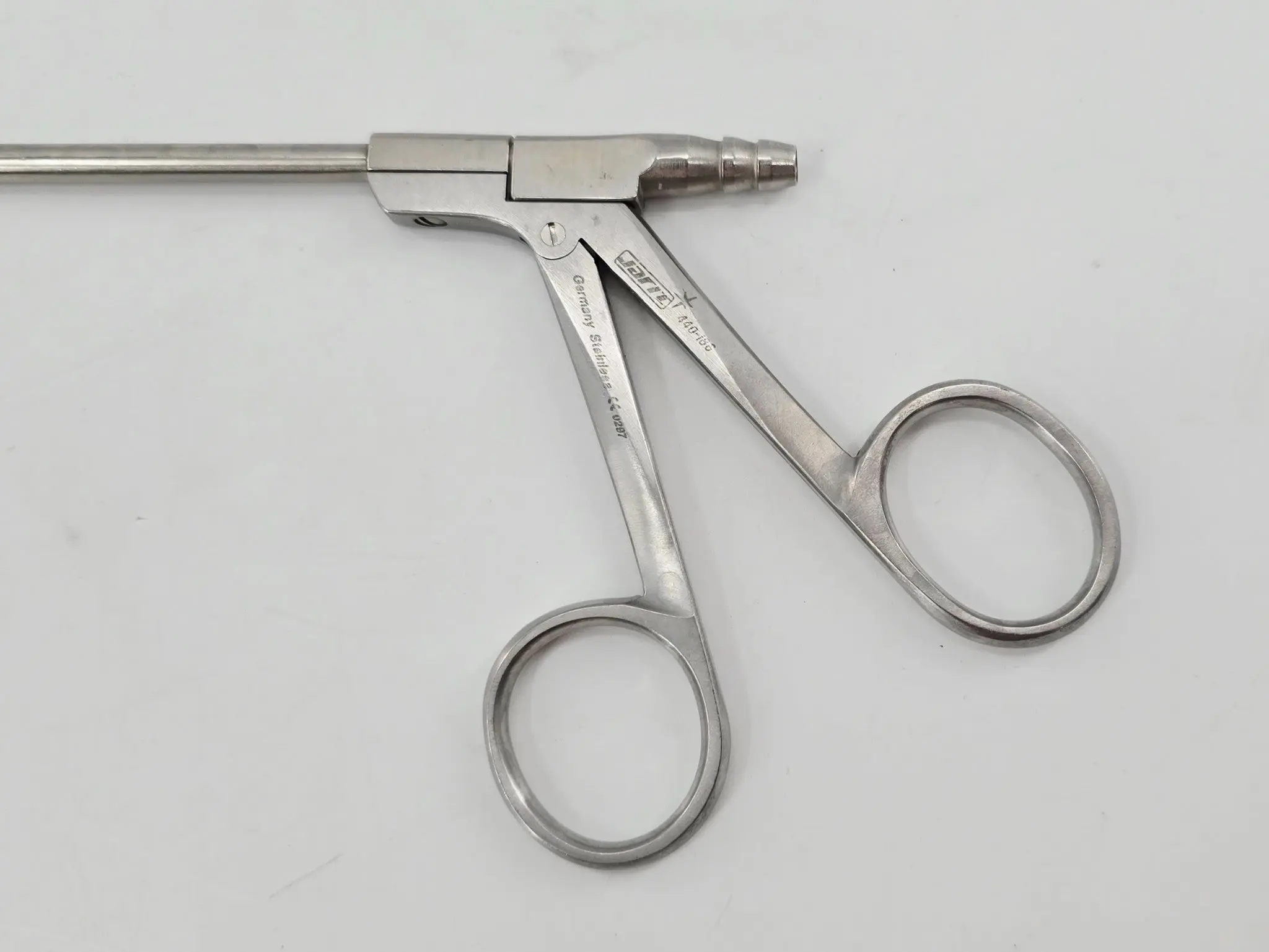 Jarit 440-186 Blakesley Suction Forceps Angled Up Size 1 4mm Jaws ENT 7-3/4" - Image 3