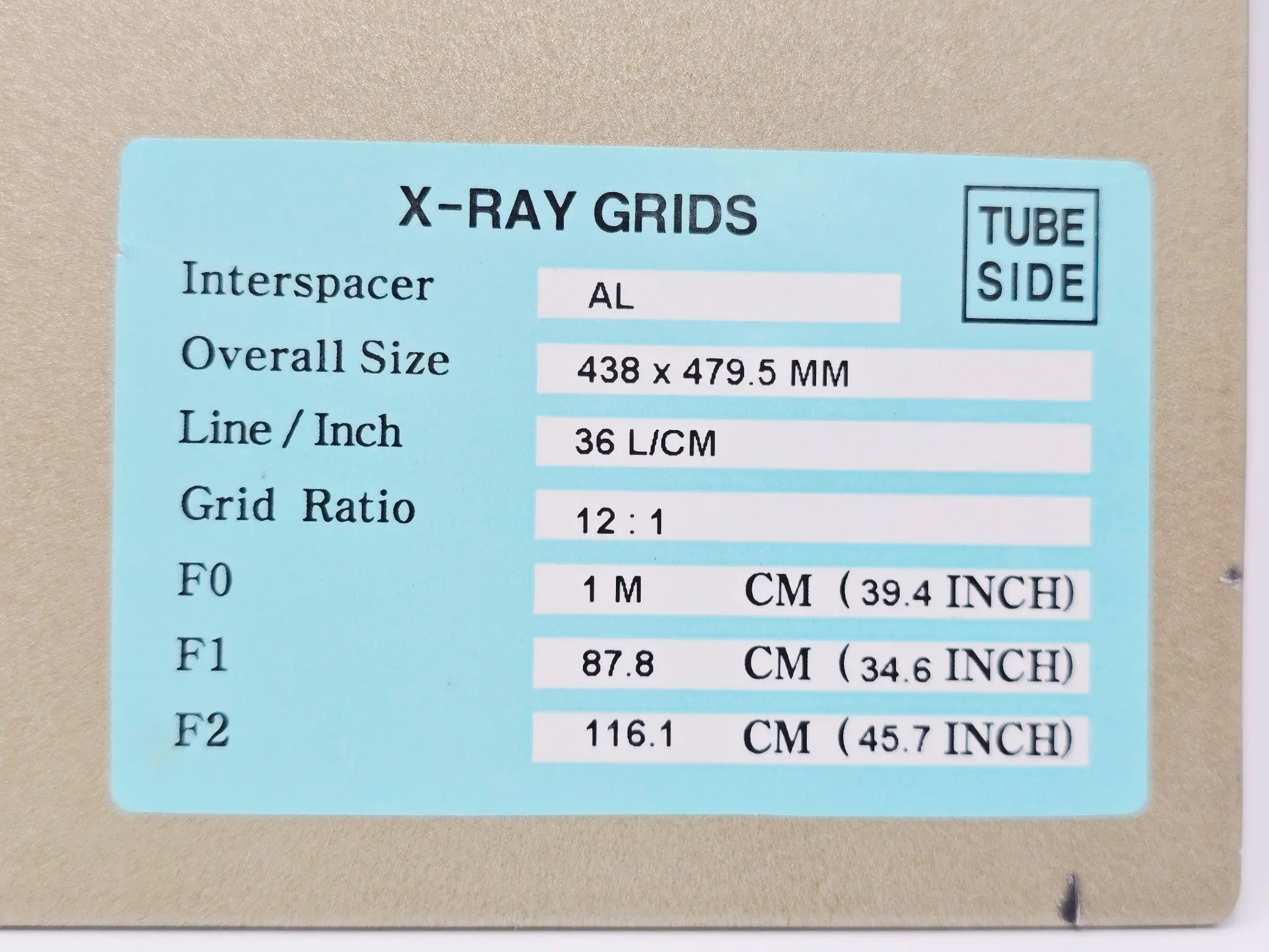 JPI JW90318593 X-Ray Imaging Anti-Scatter Grid 12:1 36 L/cm Multi Focus - Image 2