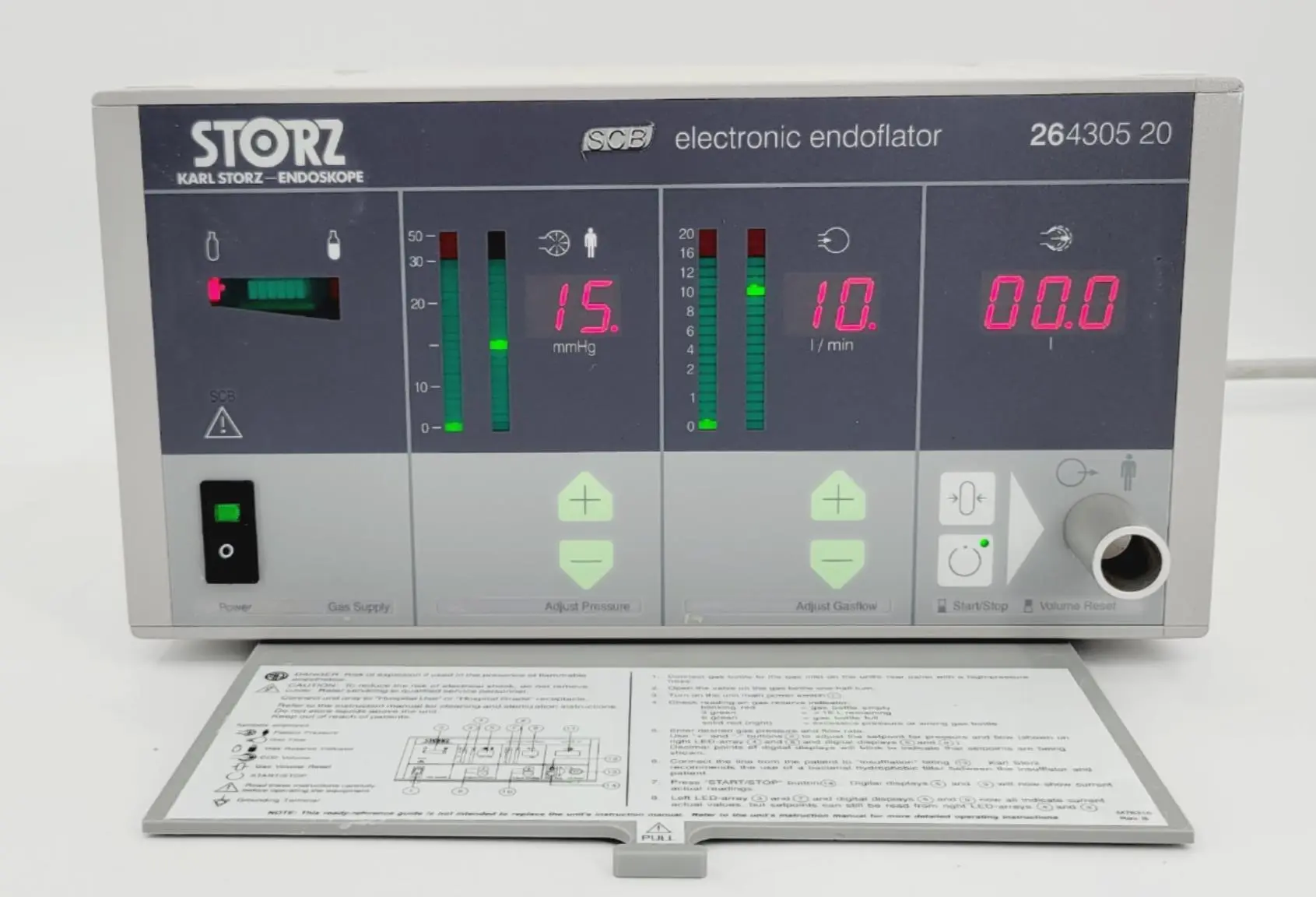 Karl Storz 264305 20 SCB CO2 Electronic Endoflator 20 Liter NO CO2 Yoke 90 Day Warranty - Image 3
