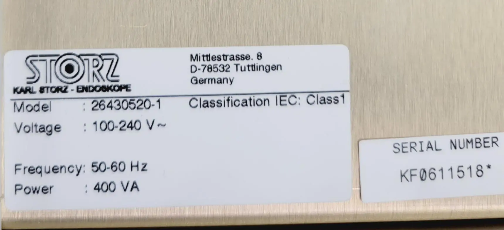 Karl Storz 264305 20 SCB CO2 Electronic Endoflator 20 Liter NO CO2 Yoke 90 Day Warranty - Image 6