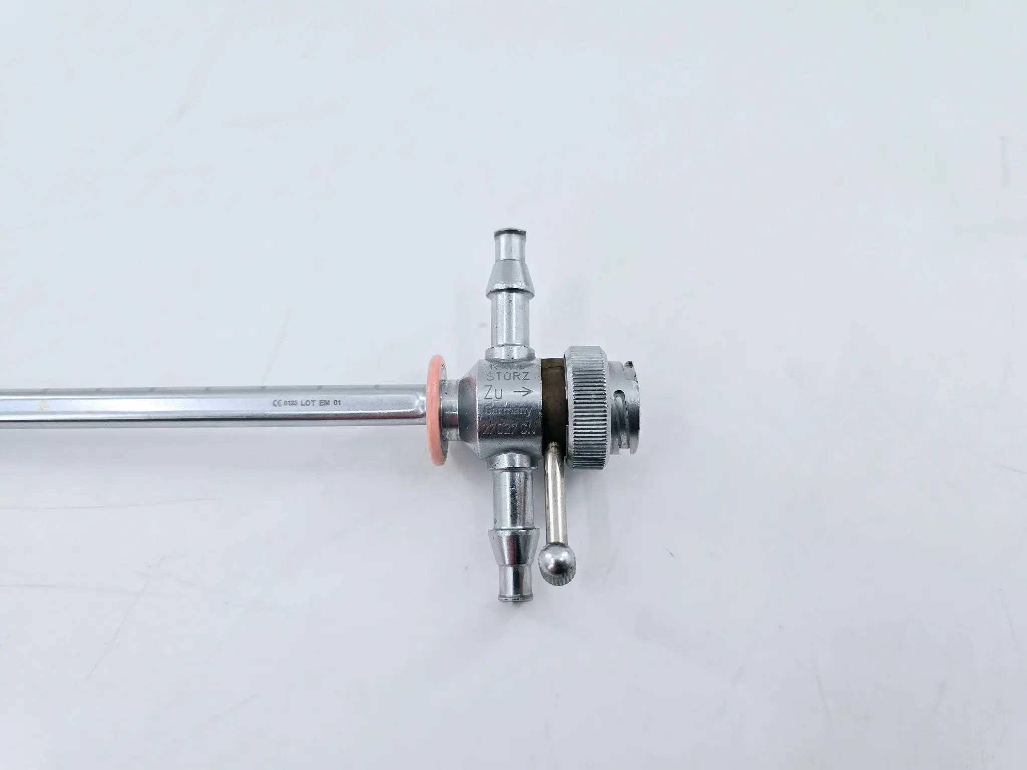 Karl Storz 27027CN Resectoscope Sheath 20fr. w/ 2 Working Channels 10-1/4" - Image 3