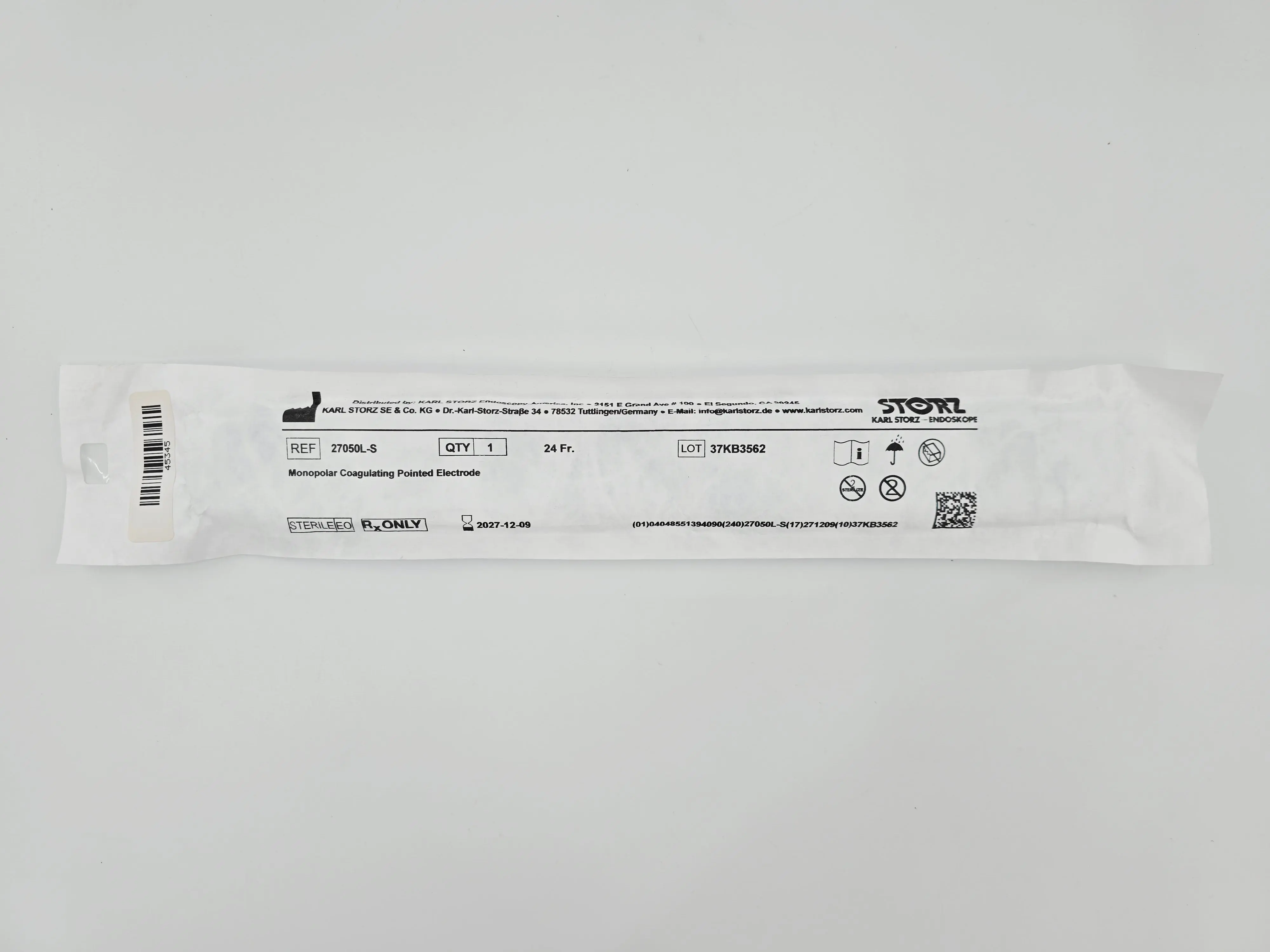 Karl Storz 27050L-S 24Fr. Monopolar Coagulating Pointed Electrode - Image 2