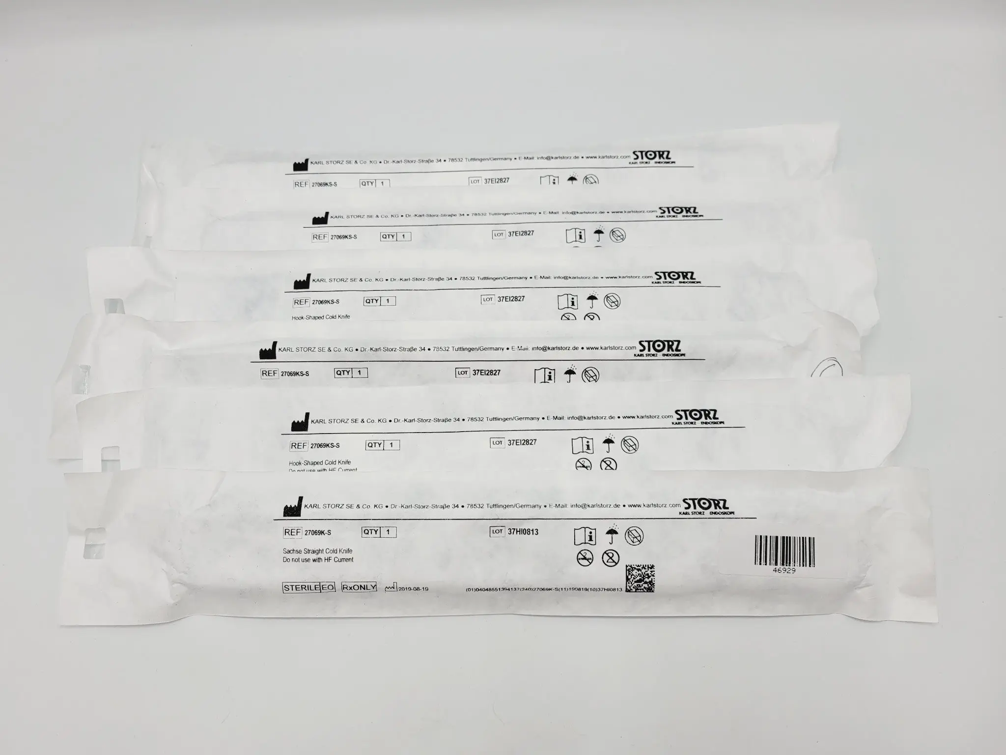 Karl Storz 27069K-S Sachse Straight Cold Knife Pack of 6 - Image 2