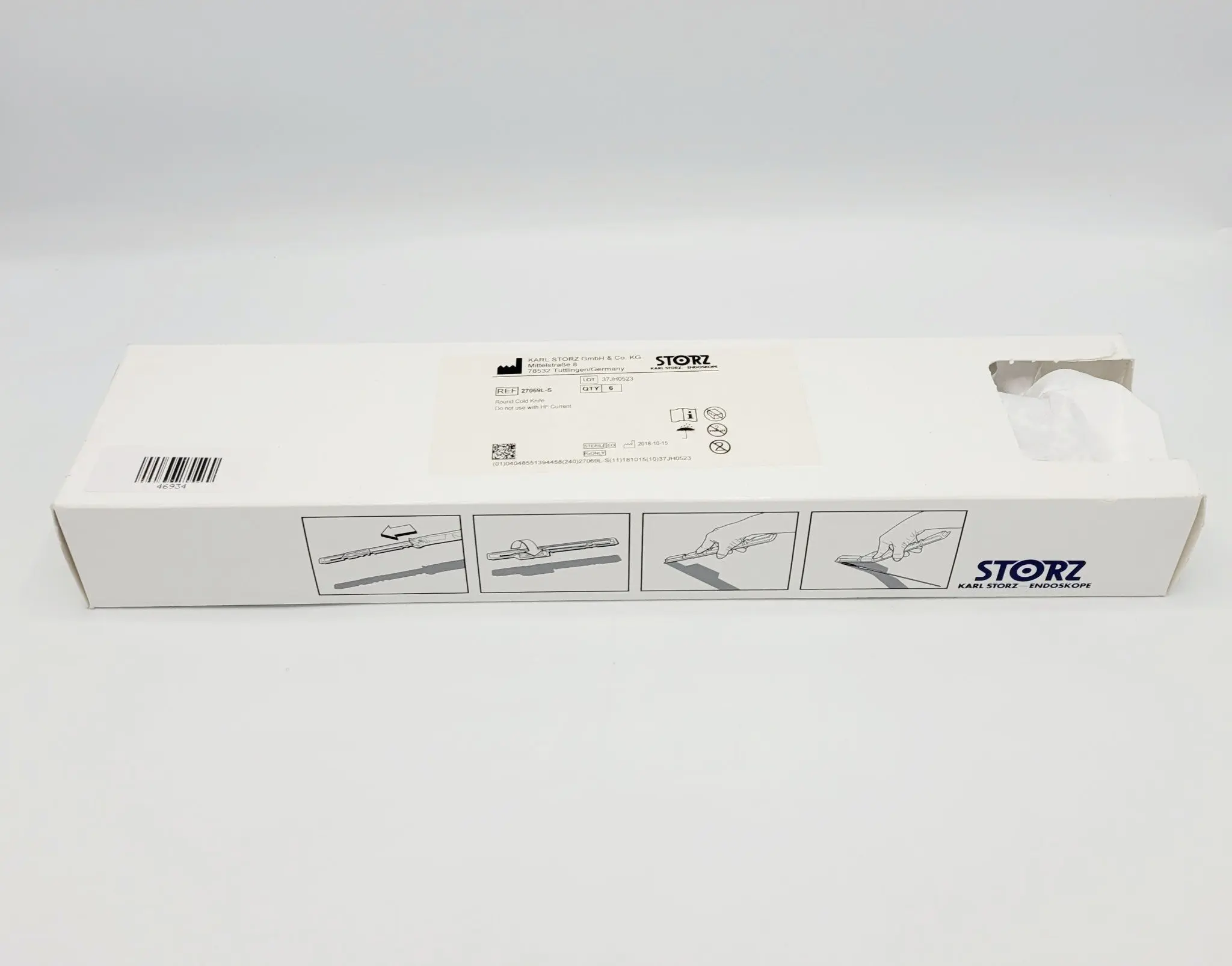 Karl Storz 27069L-S Round Cold Knife Pack of 6 - Image 2