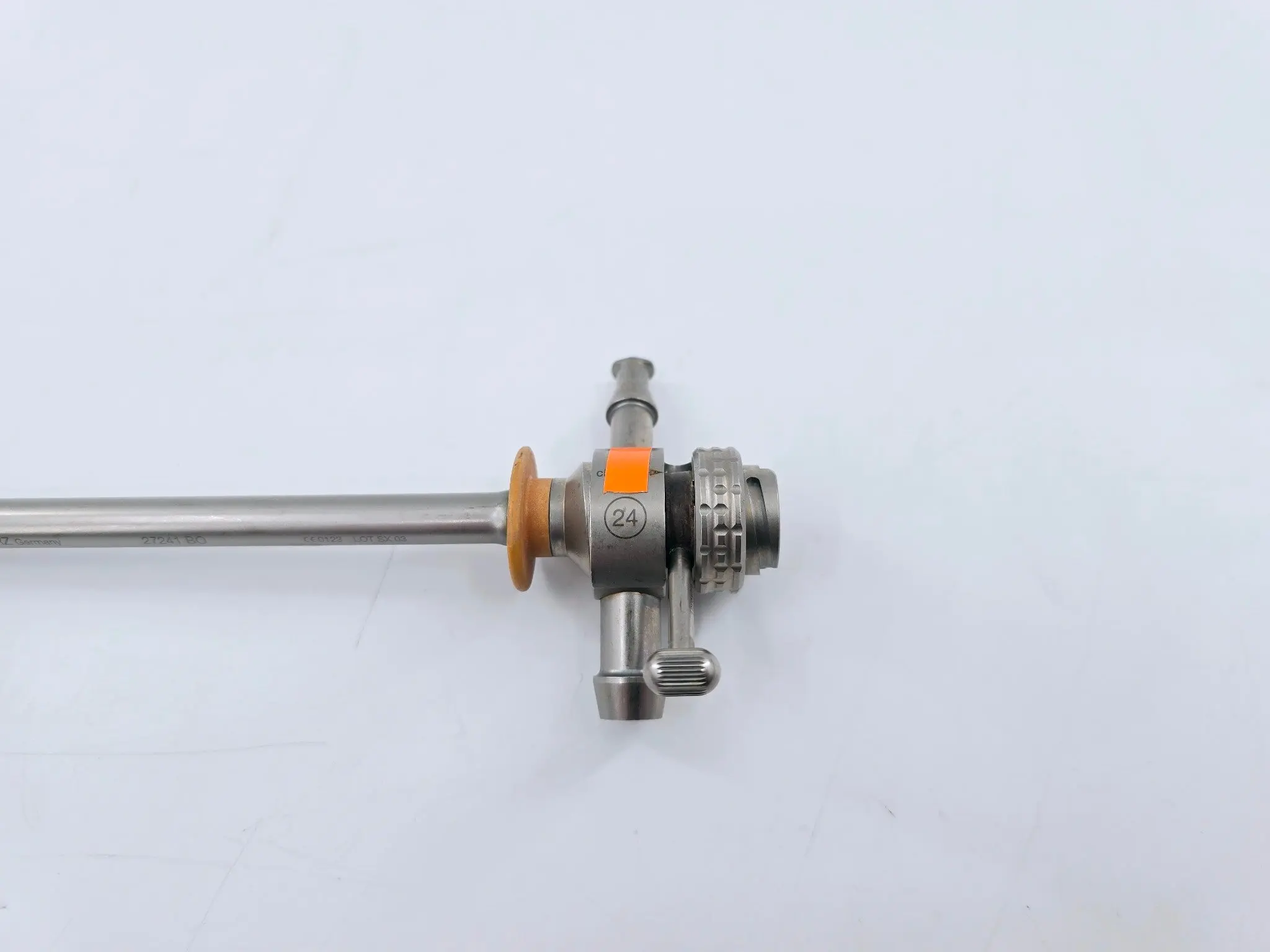 Karl Storz 27241BO Resectoscope Sheath 24fr. w/ 27048CK Deflecting Obturator - Image 10