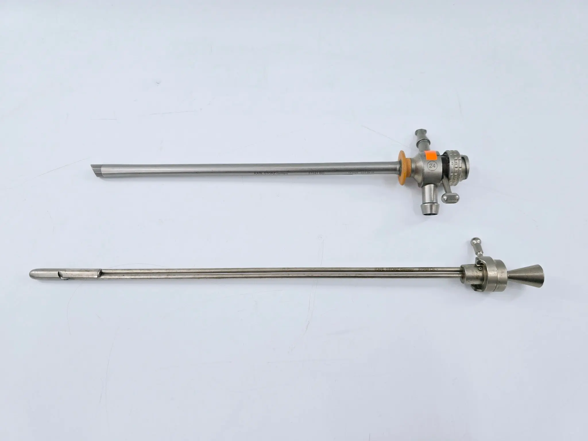 Karl Storz 27241BO Resectoscope Sheath 24fr. w/ 27048CK Deflecting Obturator - Image 2