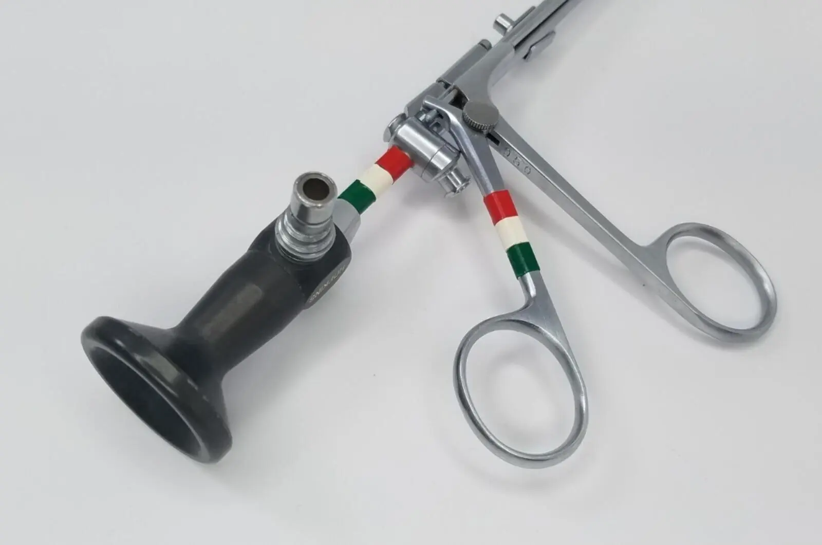 Karl Storz 28020A Nephroscope Hopkins 0° Right Angle Bend w/ 28020F Forceps - Image 3