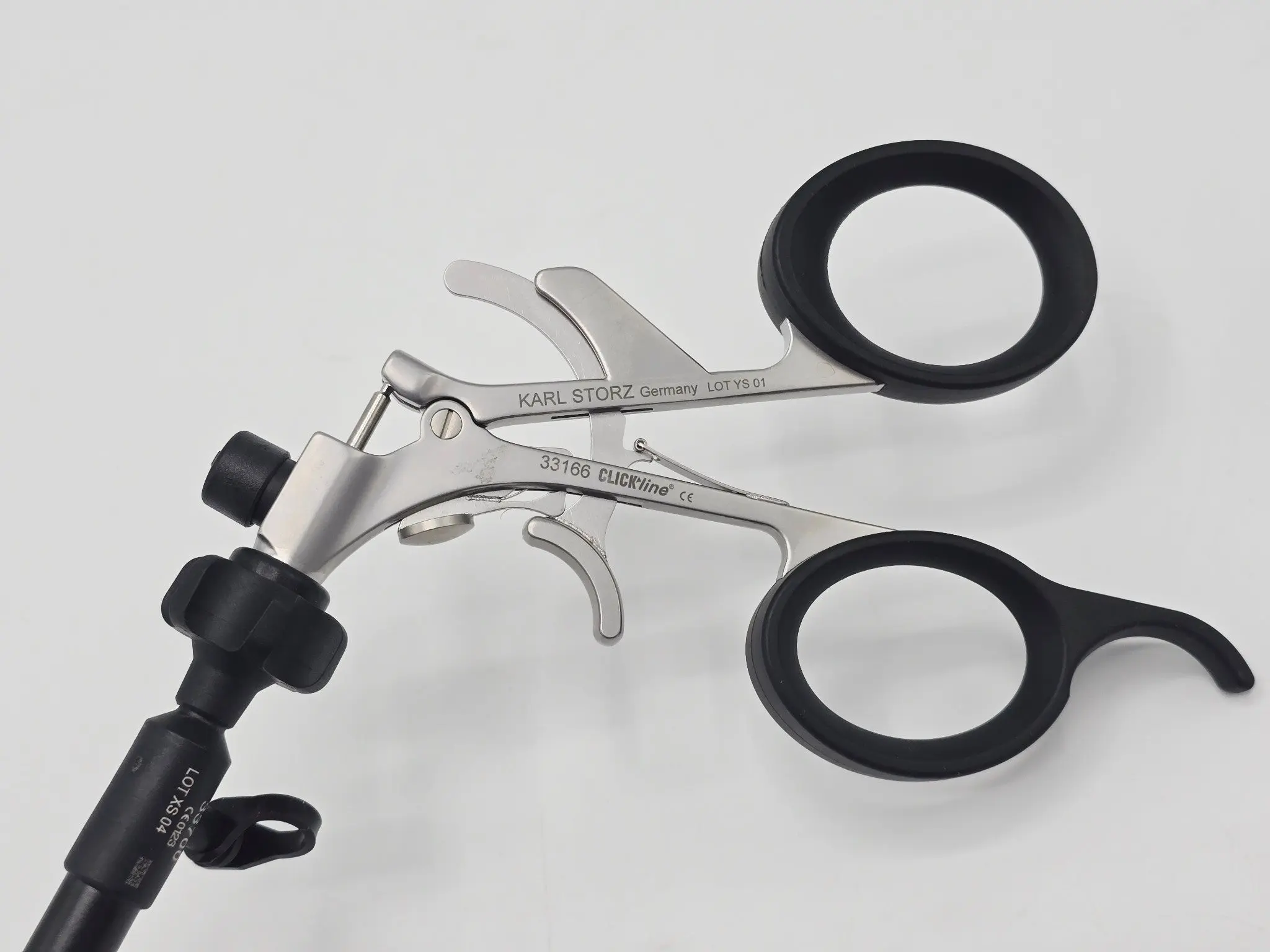 Karl Storz 33700 Duval Grasping Forceps w/ 33166 Clickline Handle 10mm - Image 2