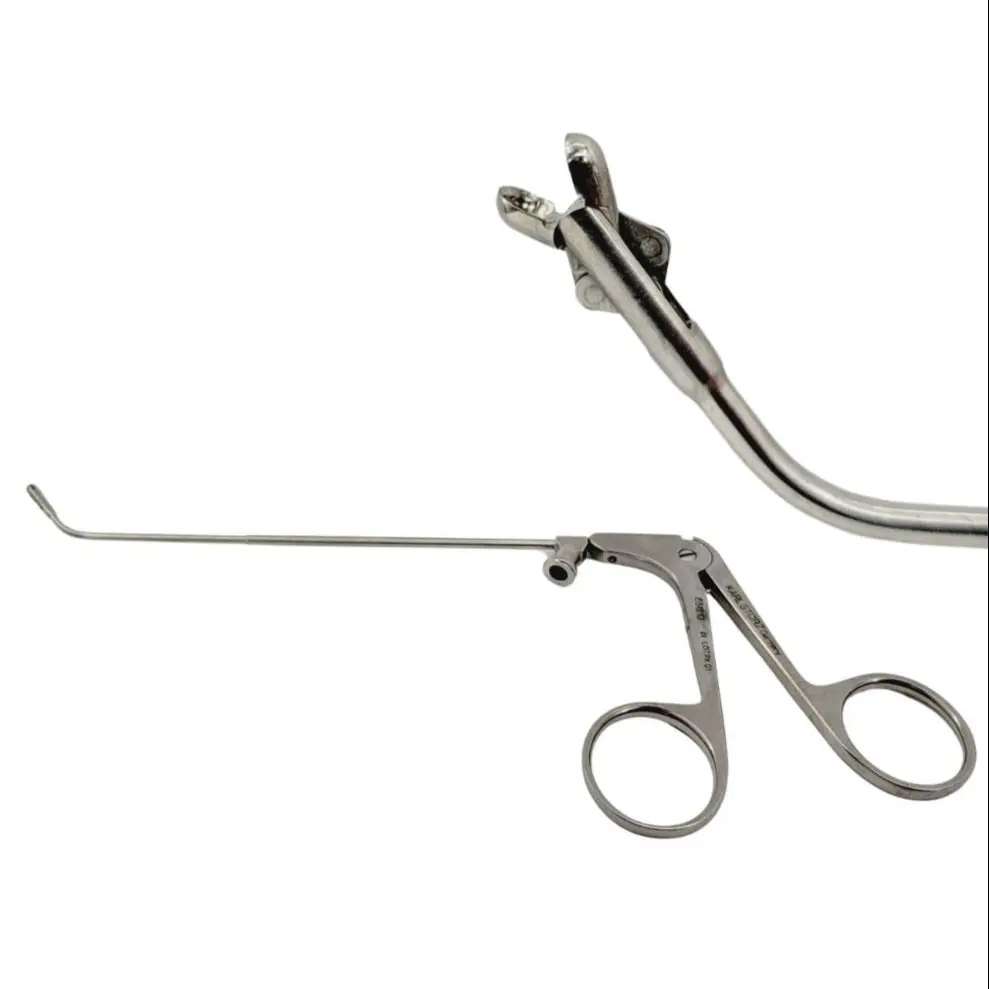 Karl Storz 651210 Kuhn Bolger Giraffe Double Spoon Forceps Angled 55° 7-1/2"