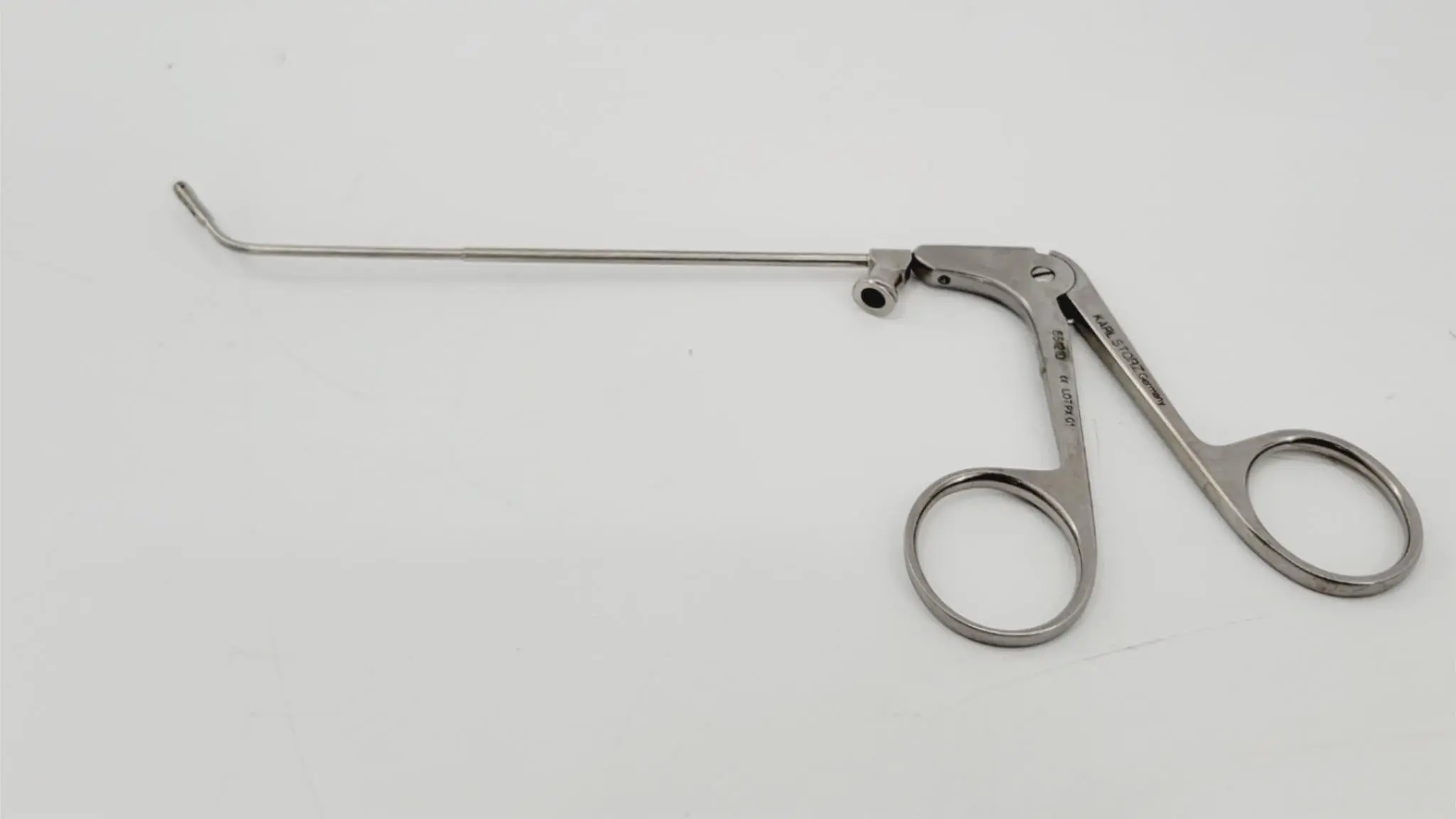 Karl Storz 651210 Kuhn Bolger Giraffe Double Spoon Forceps Angled 55° 7-1/2" - Image 4