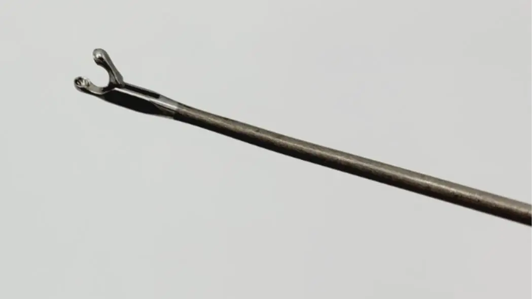 Karl Storz 8591 AV Kleinsasser Micro Laryngeal Round Cup Forceps, Straight, 12" - Image 4