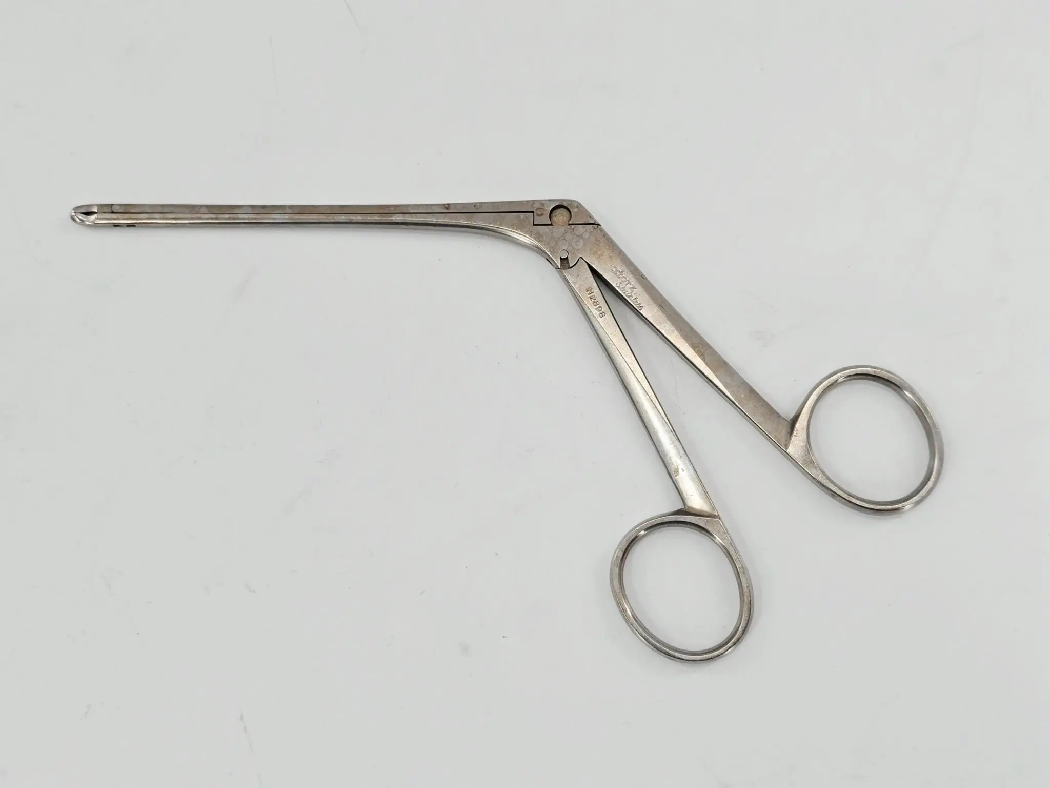 Karl Storz N2898 Sinus Cup Forceps Straight 3mm Round Cup 7-1/4" - Image 2