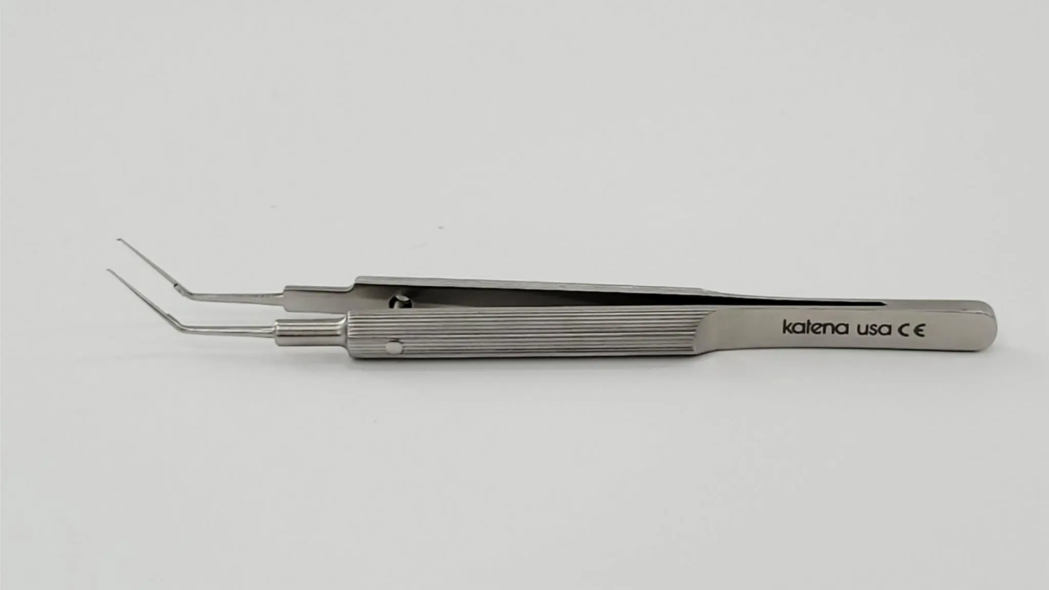 Katena K5-5082 Utrata Forceps Round Handle 11mm Long Shanks Ophthalmology 4" - Image 2