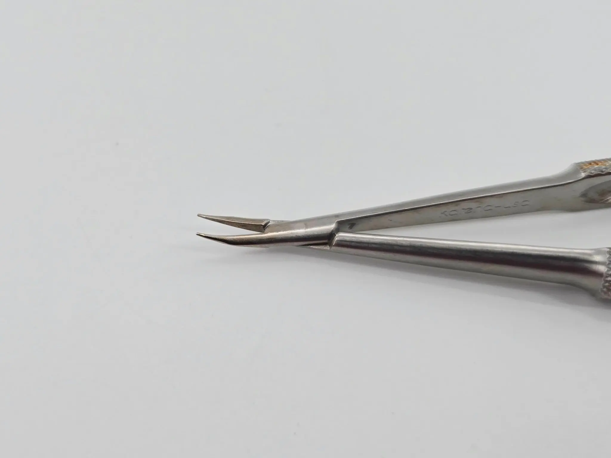 Katena K6-3310 Barraquer Needle Holder Curved w/o Lock Ophthalmology 5" - Image 4