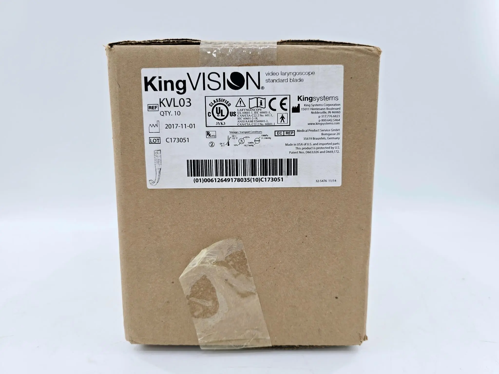 King Vision KVL03 Standard Disposable Blade, Size 3 (without Channel) Case of 10 - Image 3