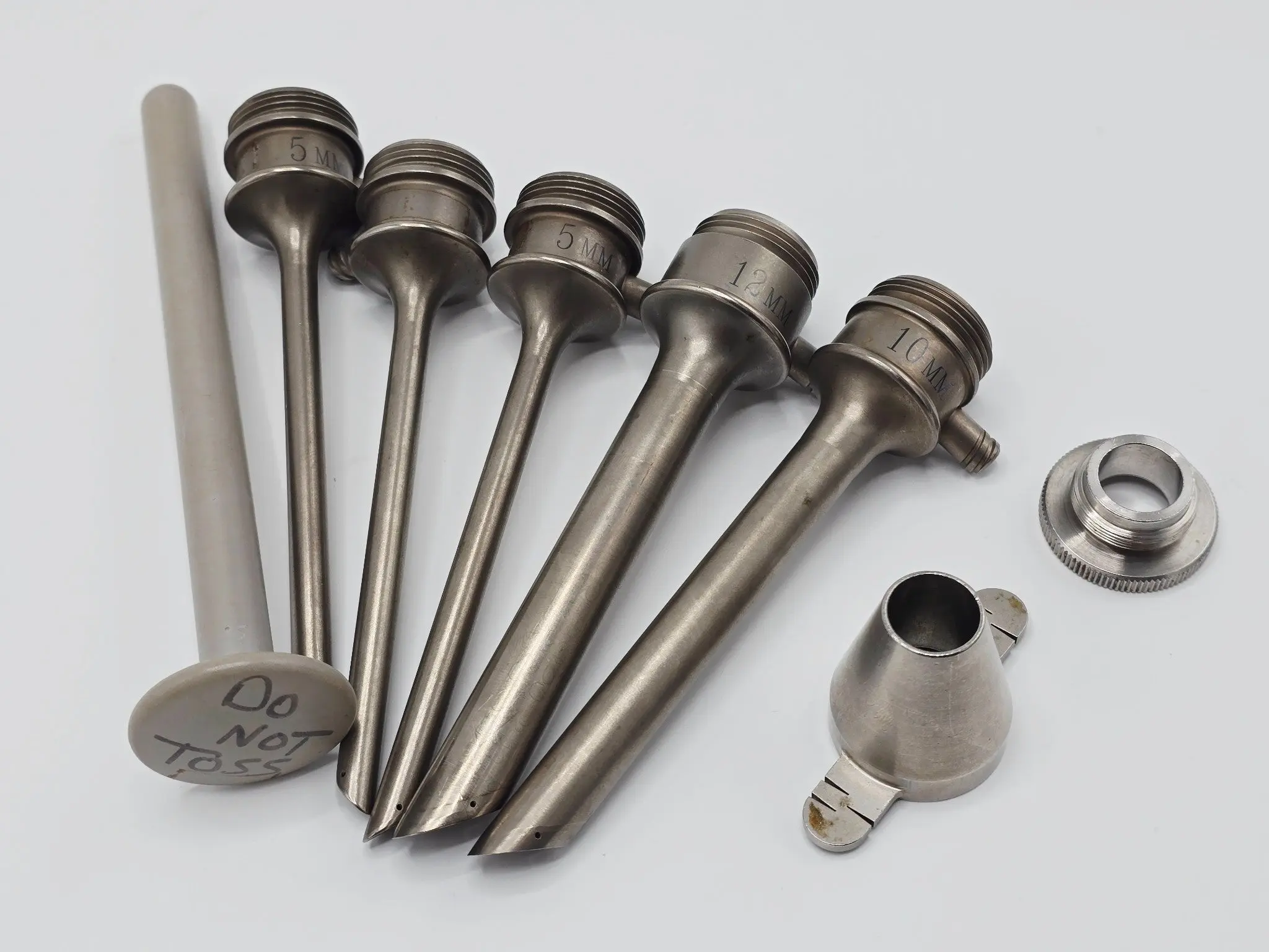Laparoscopic Trocar Set 5mm/10mm/12mm Cannulas Obturator & Adapter Smooth Shaft - Image 4