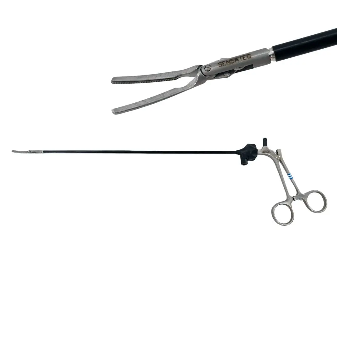 Linvatec 116808 Sensatec 5mm Atraumatic Curved Grasping Forceps 18-1/4"