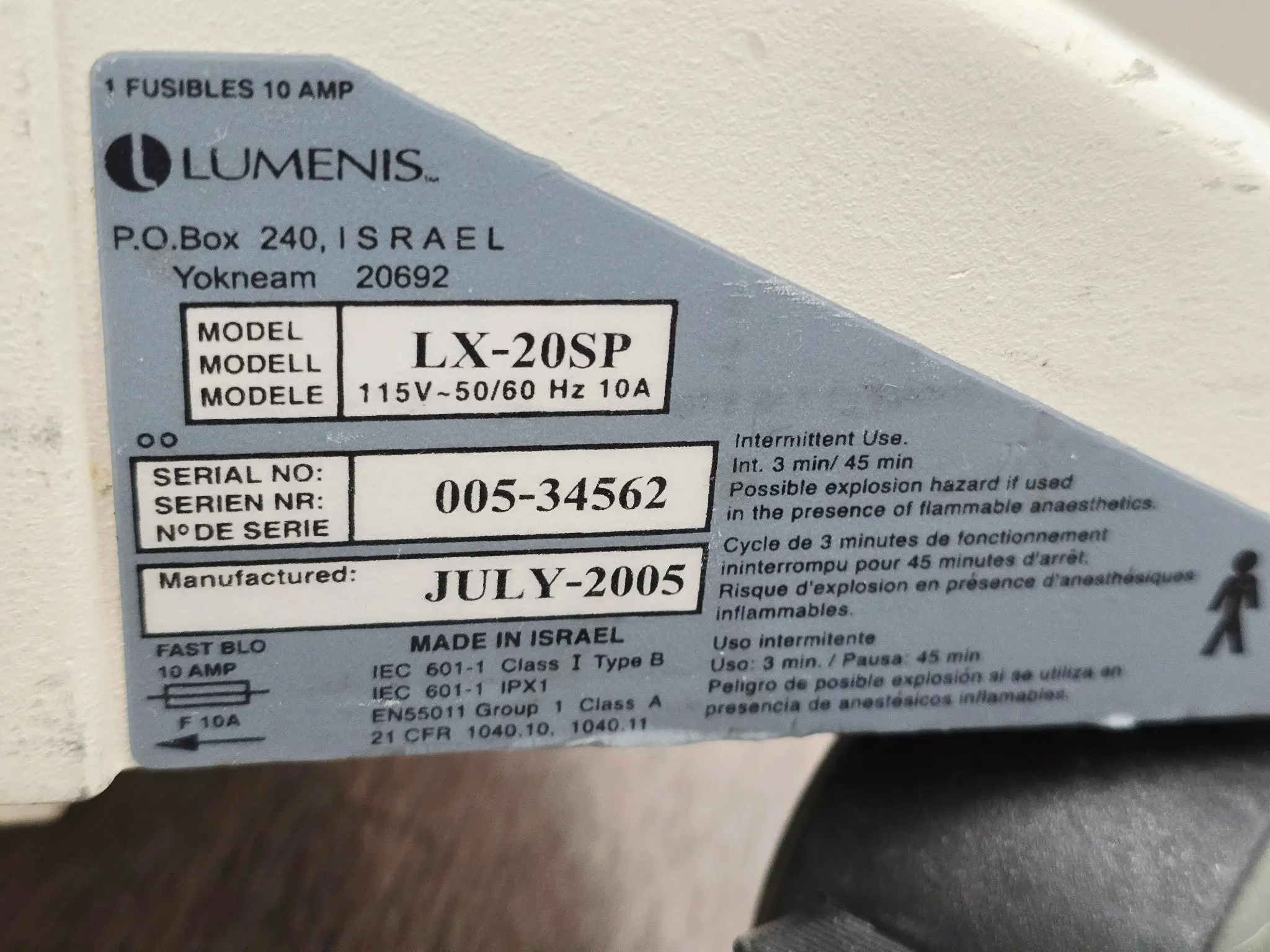 Lumenis Luxar LX-20SP NovaPulse CO2 Laser System For Parts - Image 10