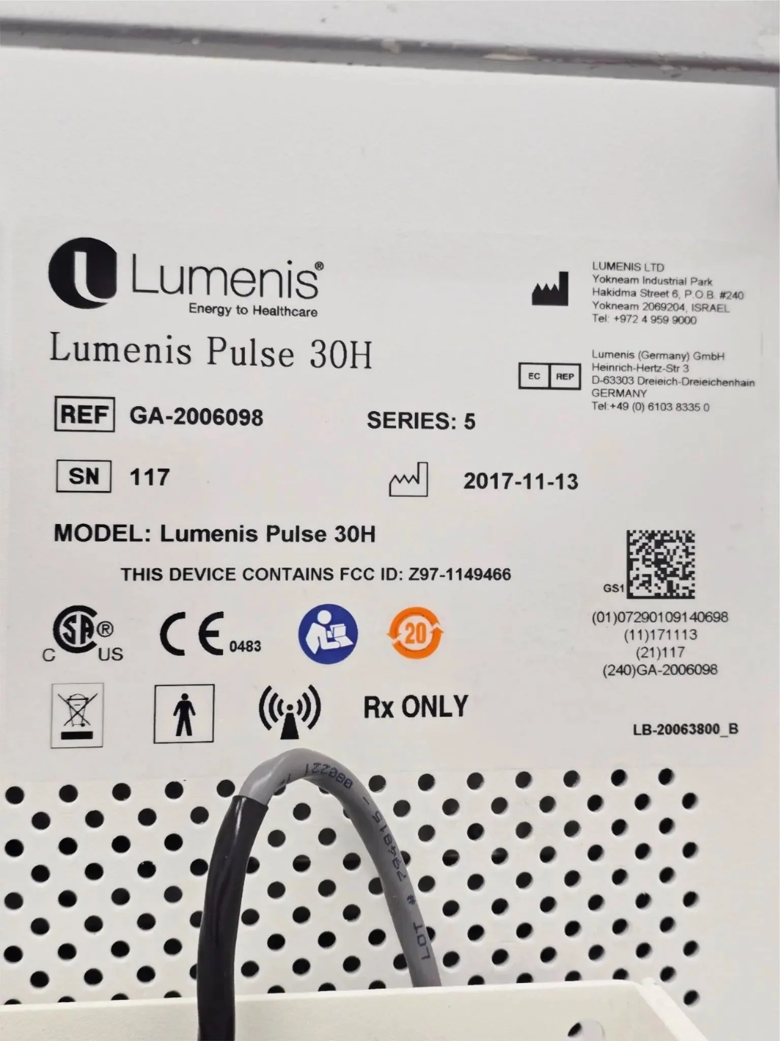 Lumenis Pulse 30H Holmium Laser System Console GA-2006098 | Urology Lithotripsy Laser 30W - Image 14